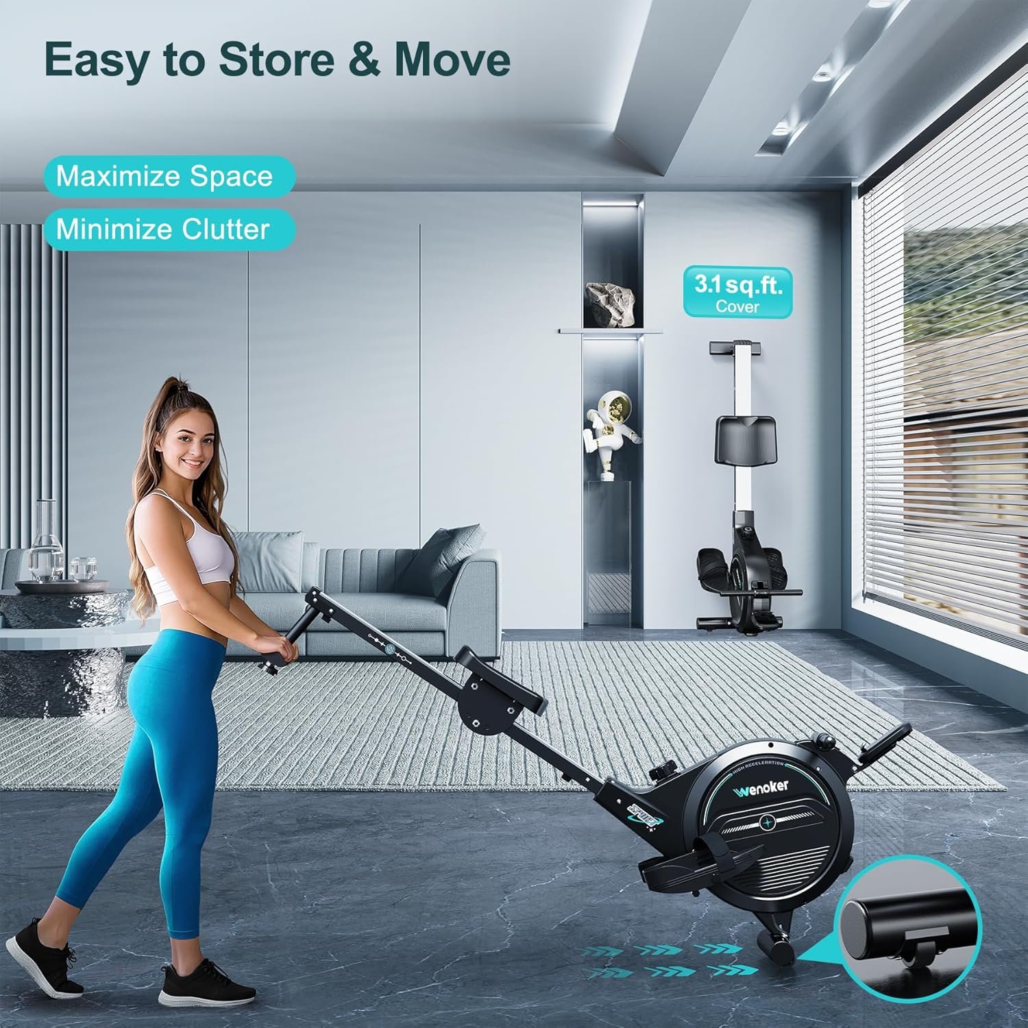 Rowing Machine for Home Magnetic Rower Machine - Image 8