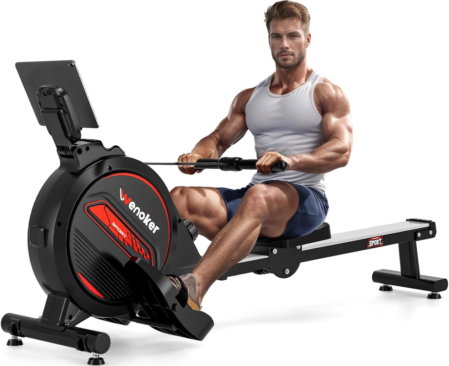 Rowing Machine Wenoker Magnetic Rower Machine for Home