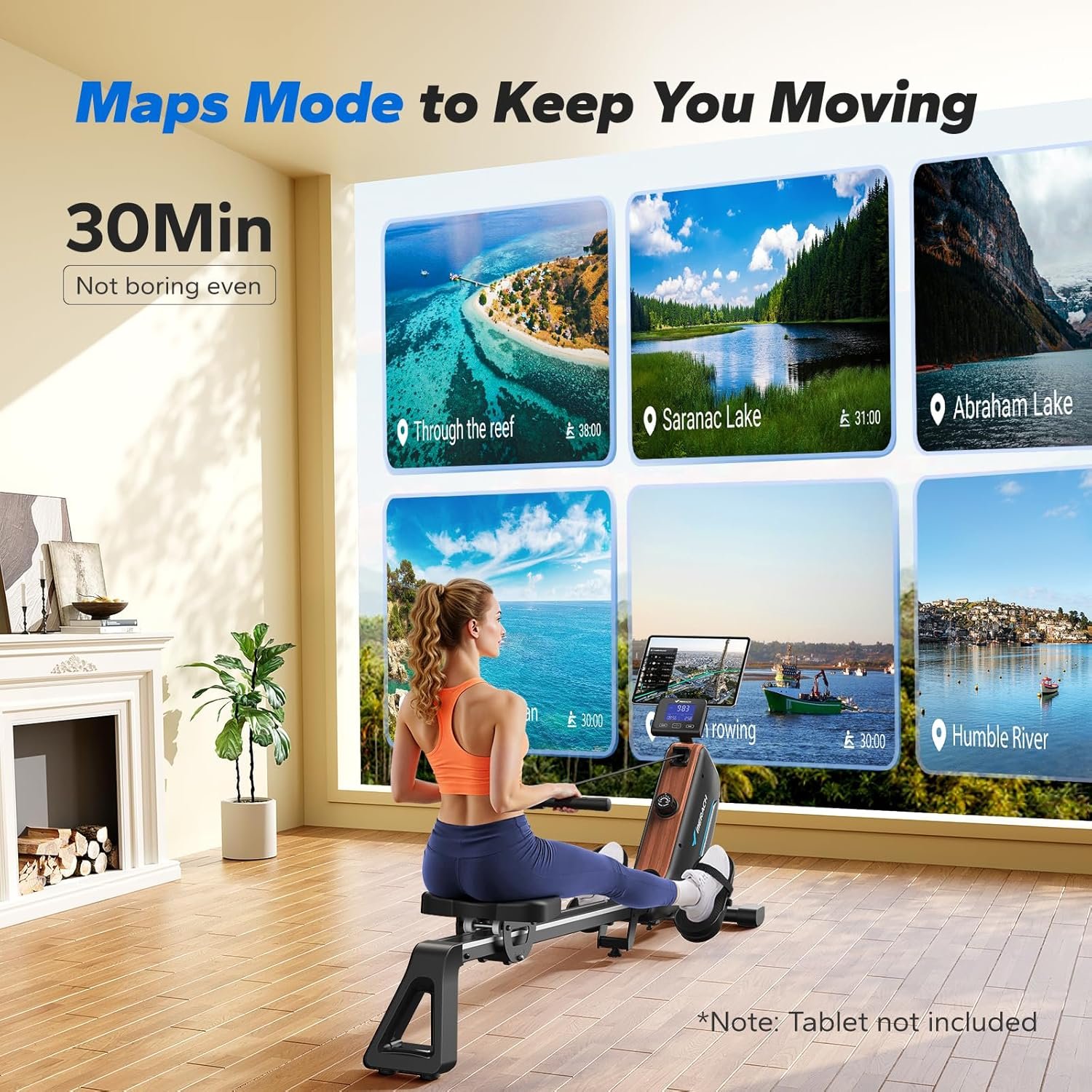 Rowing Machines for Home Powerful Electromagnetic Row Machine 3