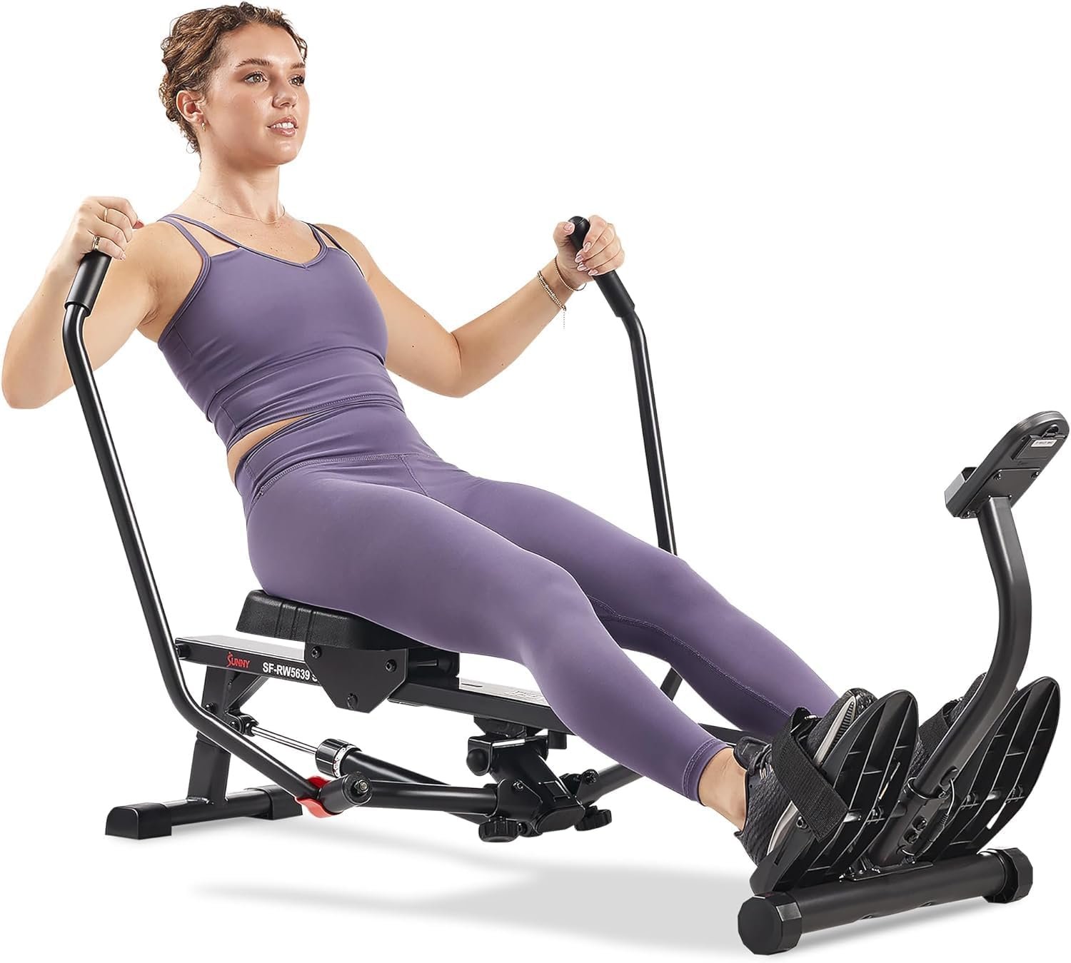 Sunny Health & Fitness Compact Full-Motion Rowing Machine