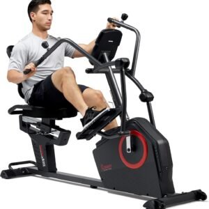 Sunny Health and Fitness Elite Recumbent Cross Trainer