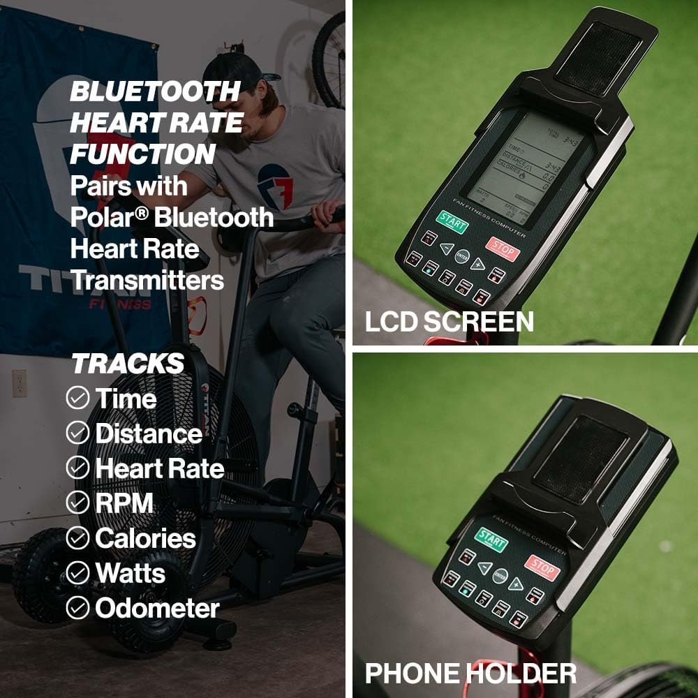 Titan Fitness Fan Bike Indoor Outdoor - Image 3