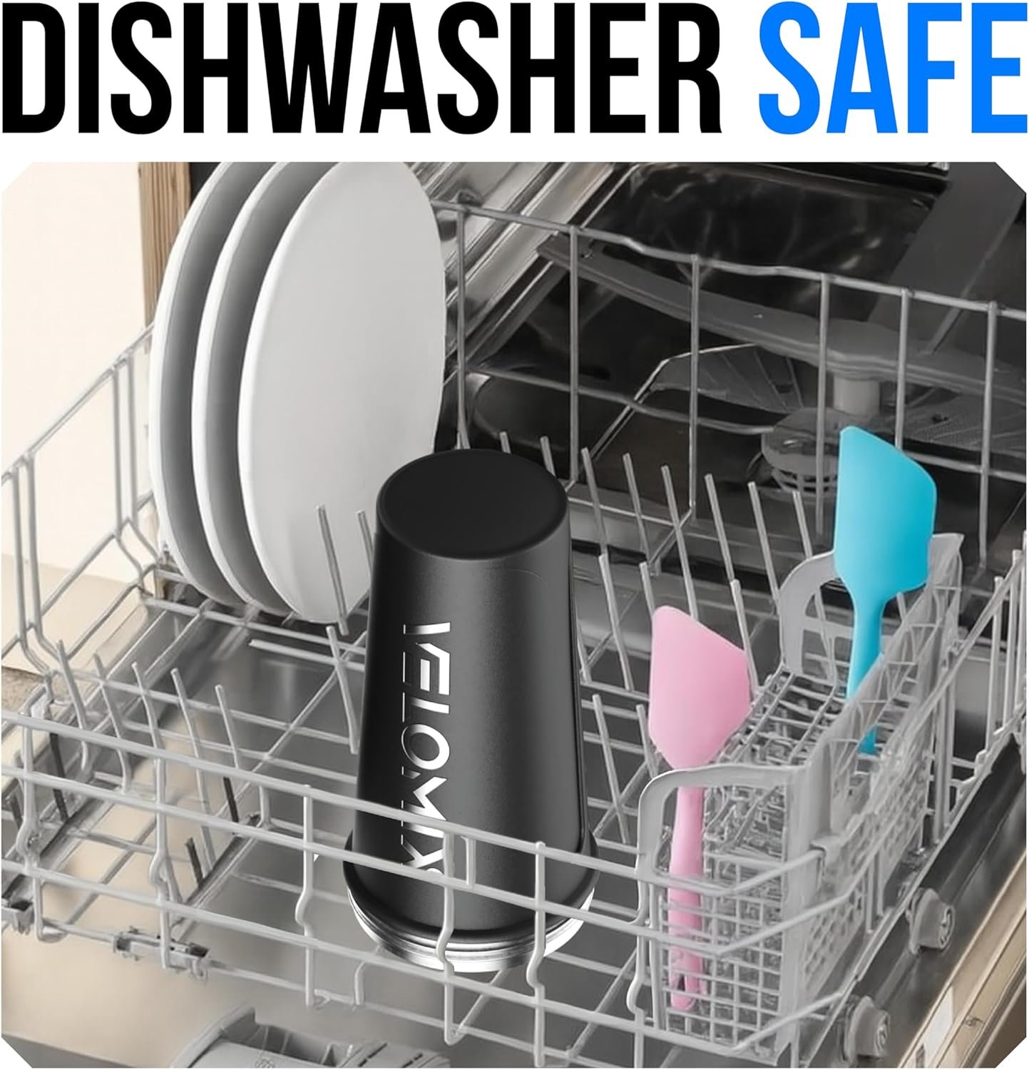 VELOMIX 24 oz Stainless Steel Shaker Bottle with Wire Whisk - Image 5