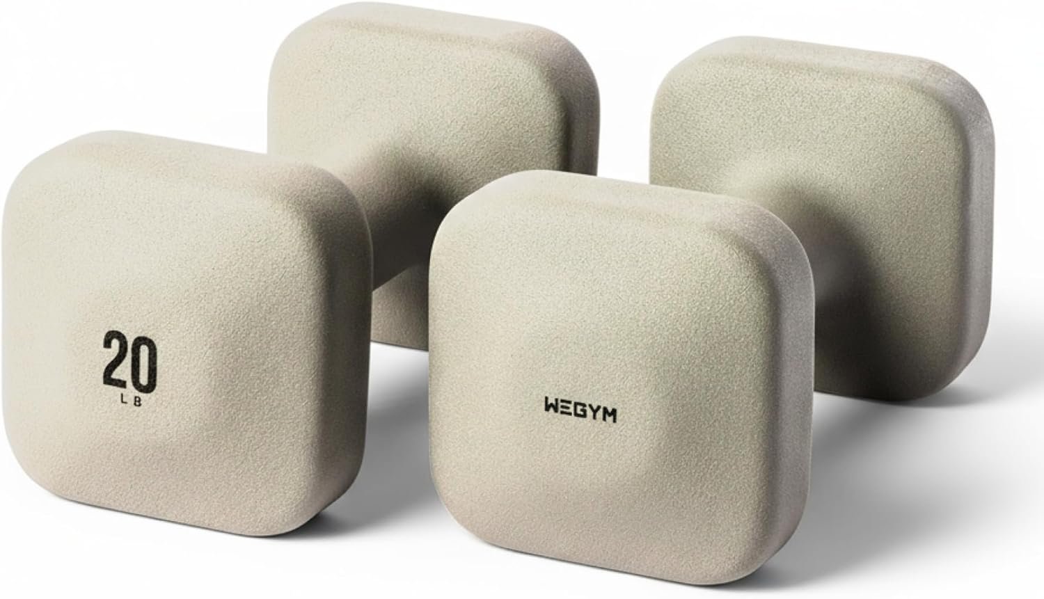 WeGym SafeGrip Square Dumbbells with Anti Slip Handles