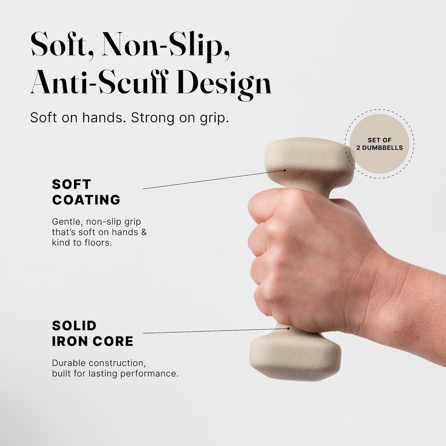 WeGym SafeGrip Square Dumbbells with Anti Slip Handles 2