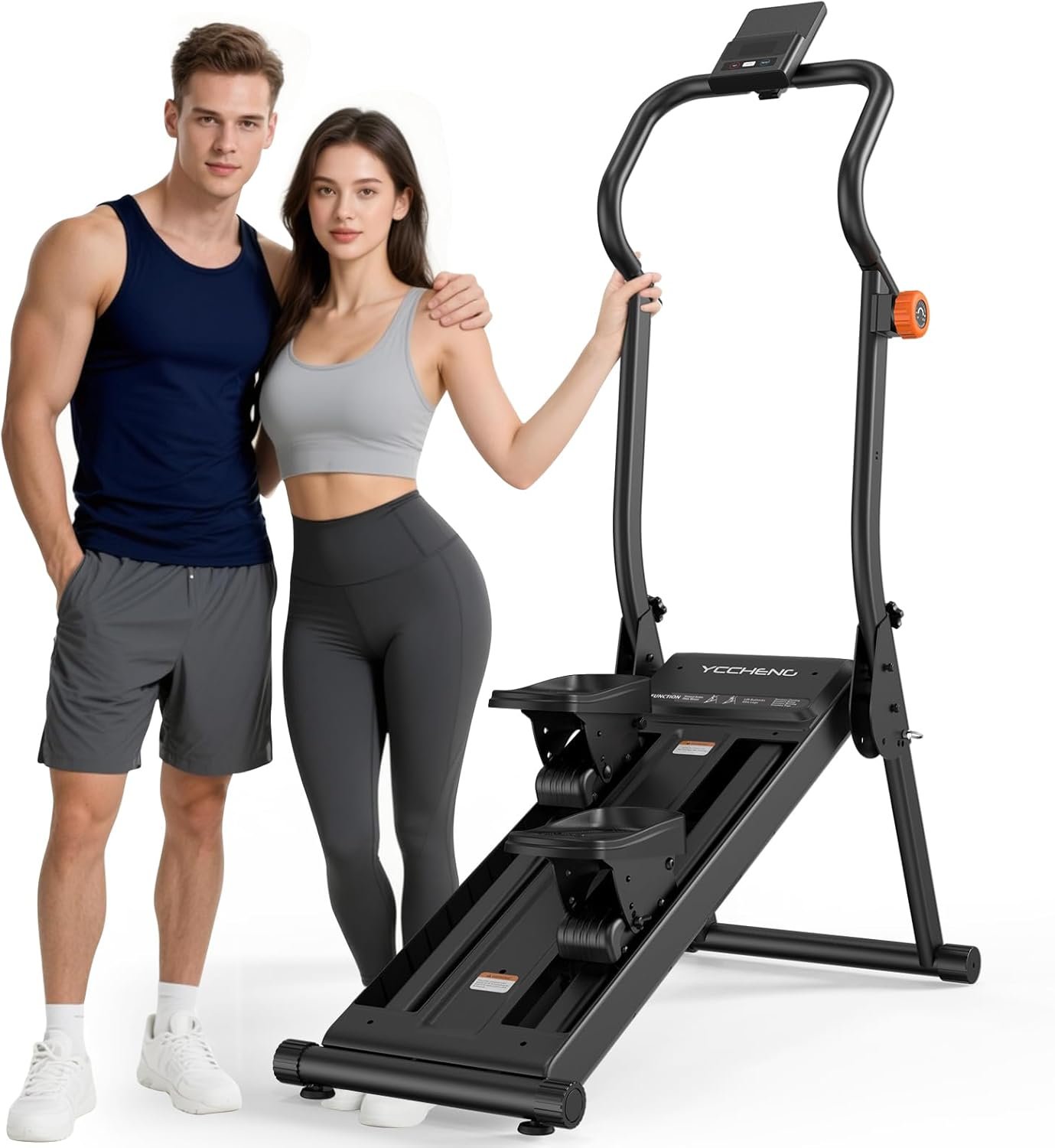 YCCHENG Magnetic Stair Stepper with 8-Level Adjustable Resistance