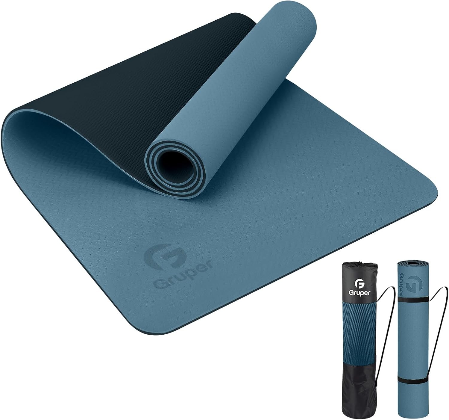 Yoga Mat Non Slip Eco Friendly Fitness Exercise Mat with Carrying Strap