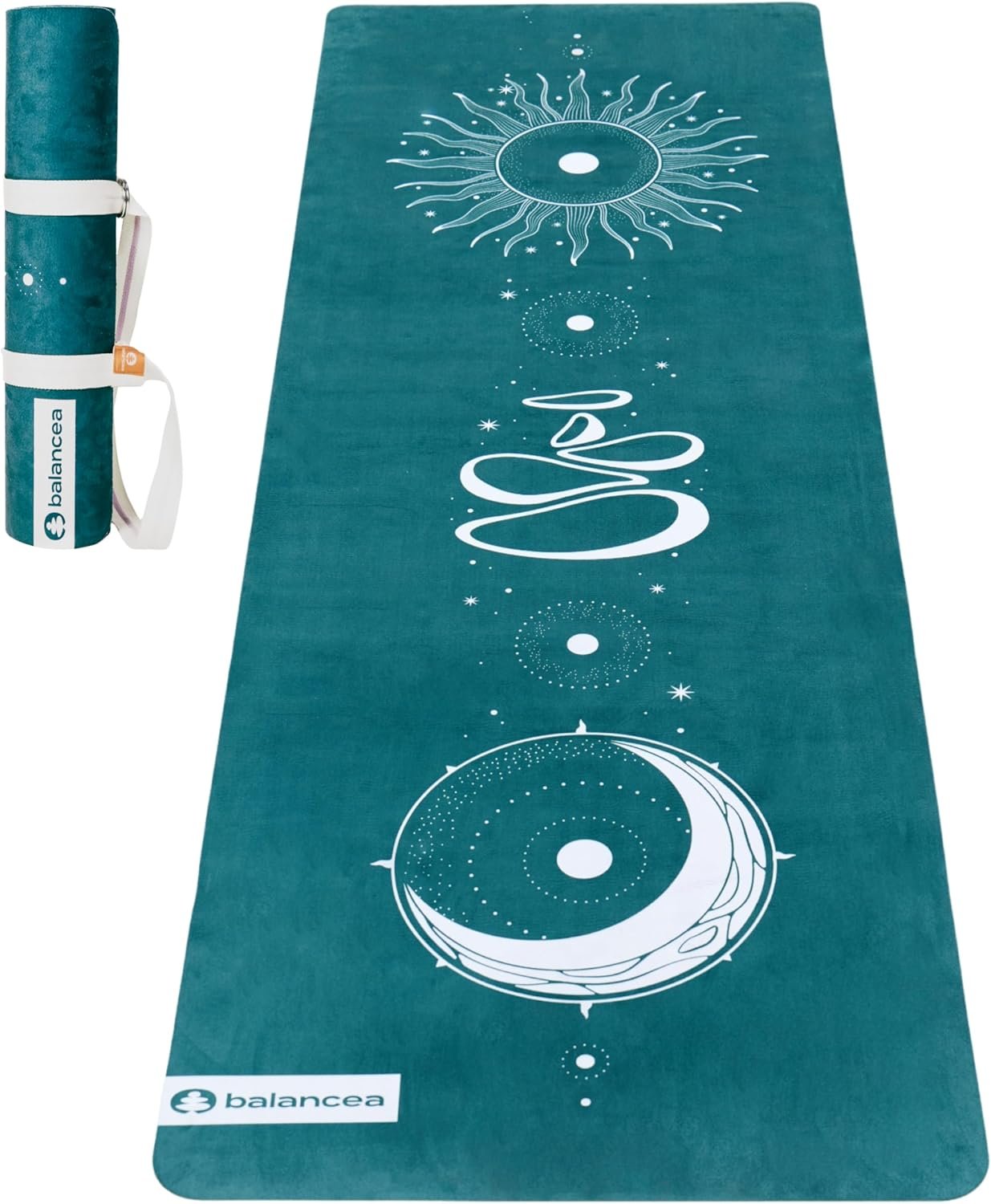 Yoga Mat With Strap 5mm Non Slip Suede and TPE