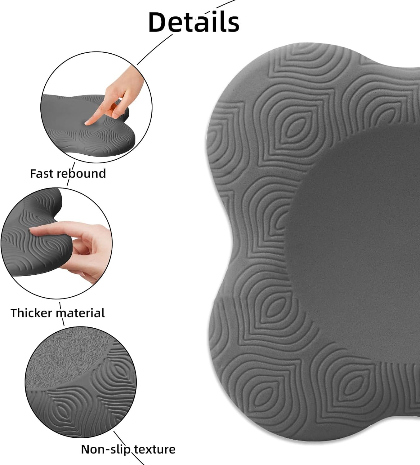 2 packs Yoga Knee Pad Mats Extra Thick for Knees - Image 5