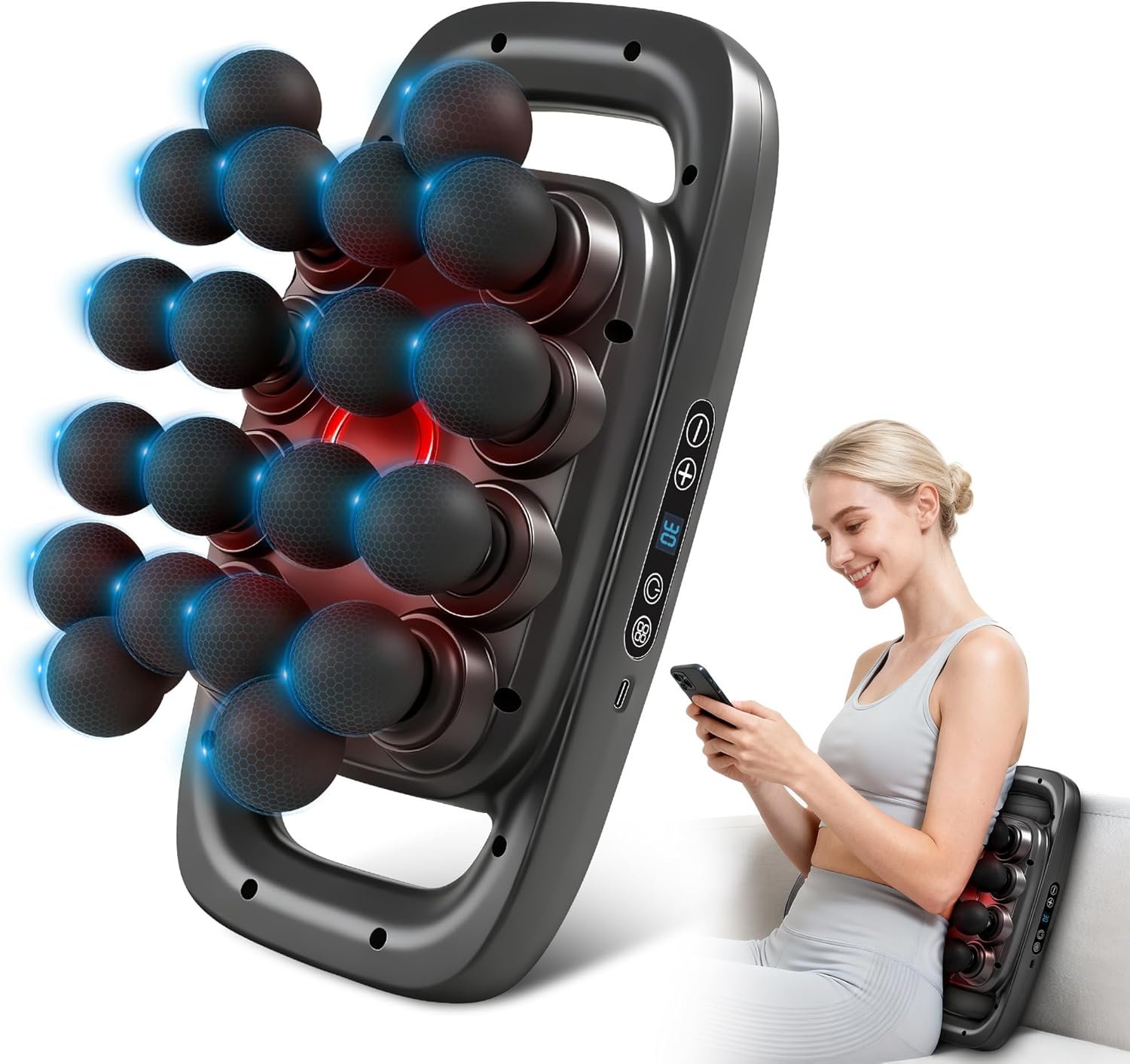 20-Head Massage Gun Set Deep Tissue Massager