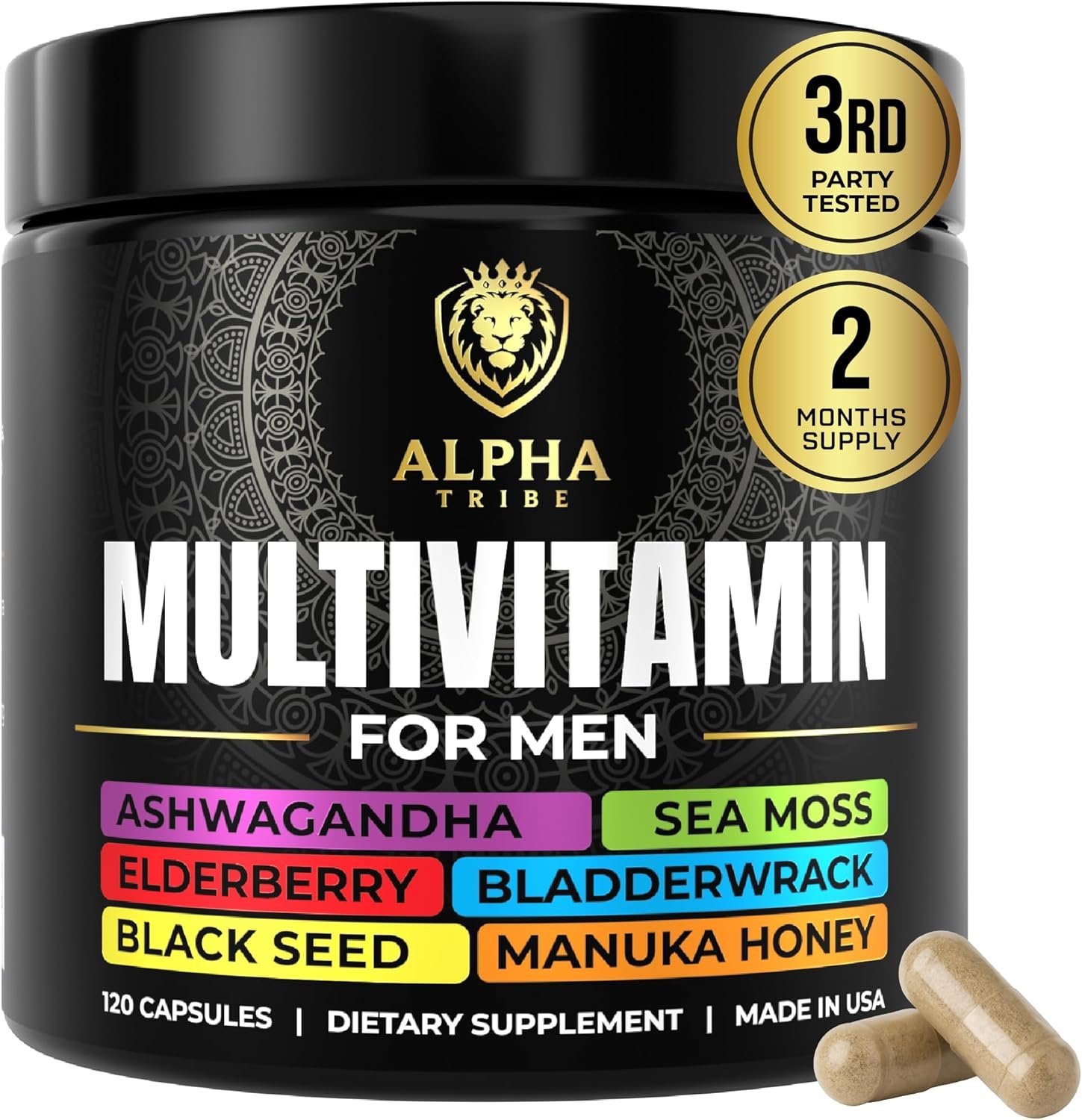 Alpha Tribe Multivitamin for Men with Sea Moss
