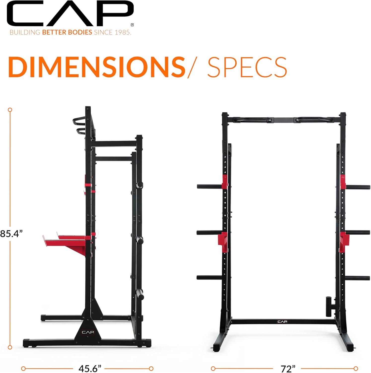 Cap Barbell Power Rack with Pull Up Bar - Image 6