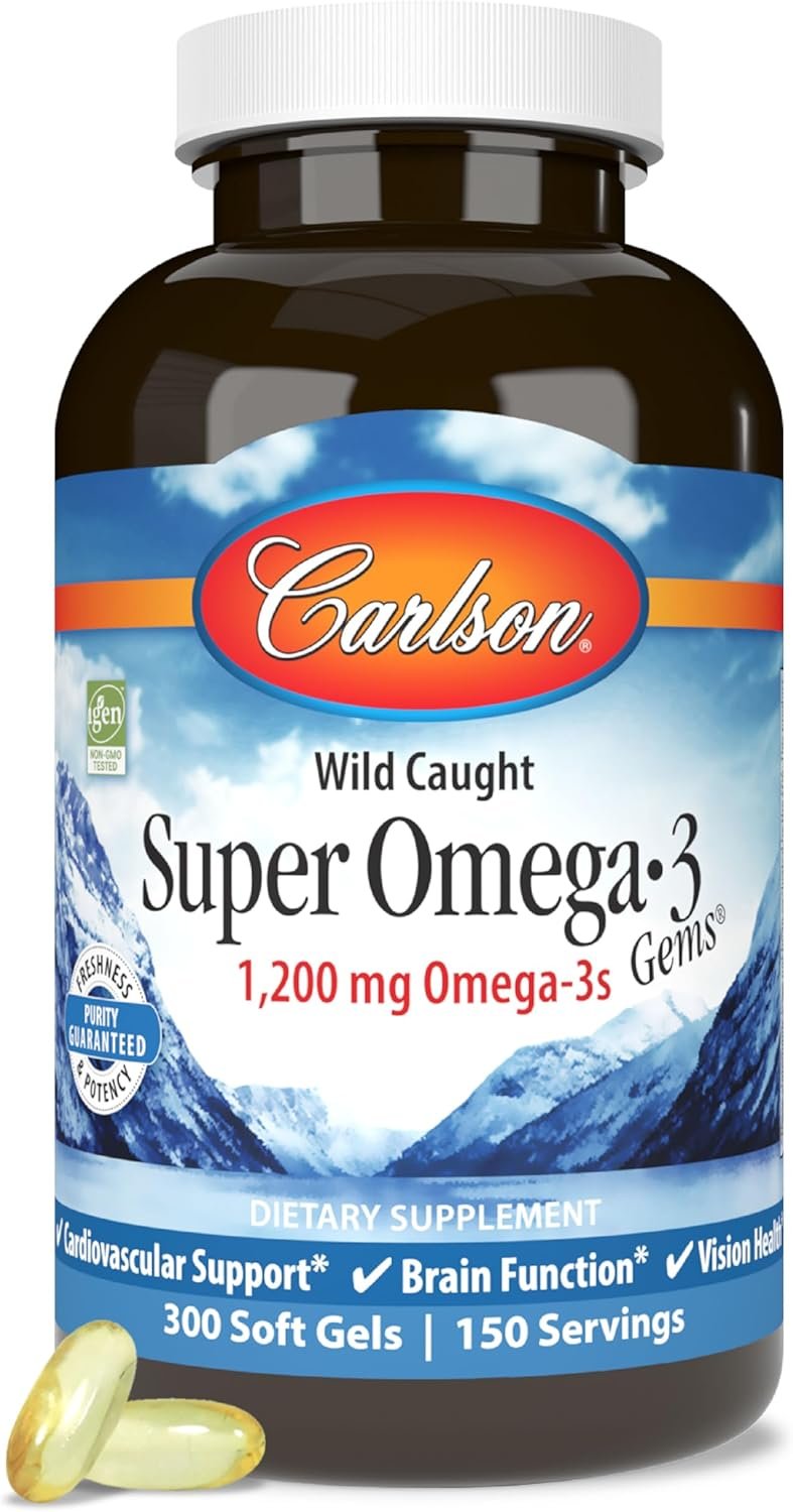 Carlson Super Omega-3 Gems 1200 mg Omega-3