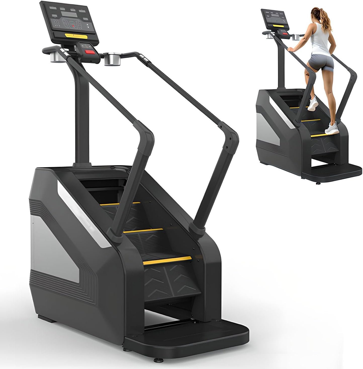 Commercial Grade Stair Climber Stair Stepper with Led Screen