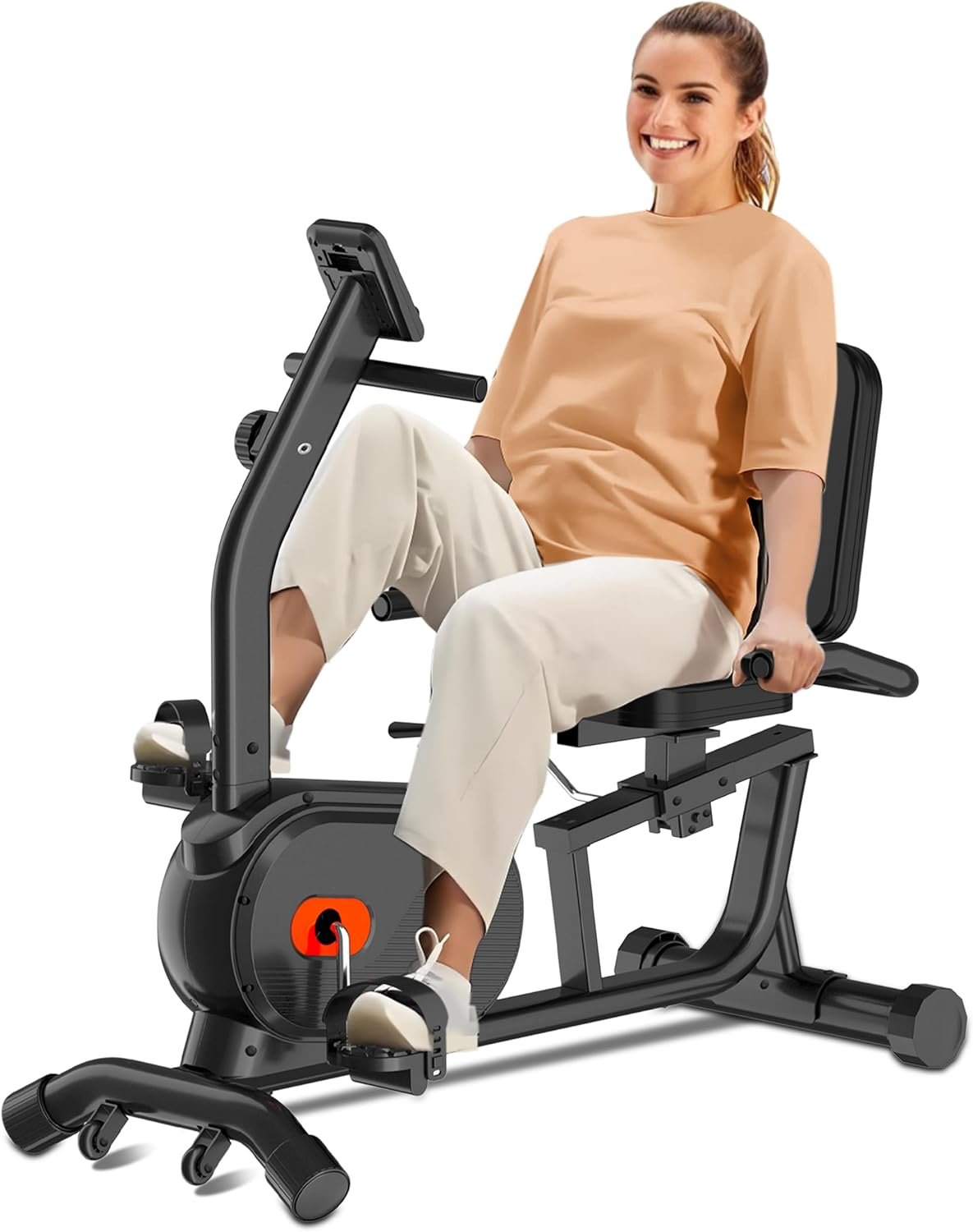 ECHANFIT Recumbent Exercise Bike for Home 1