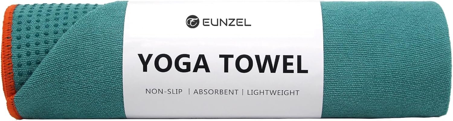Eunzel Hot Yoga Towel Microfiber Non Slip Yoga Mat Towel