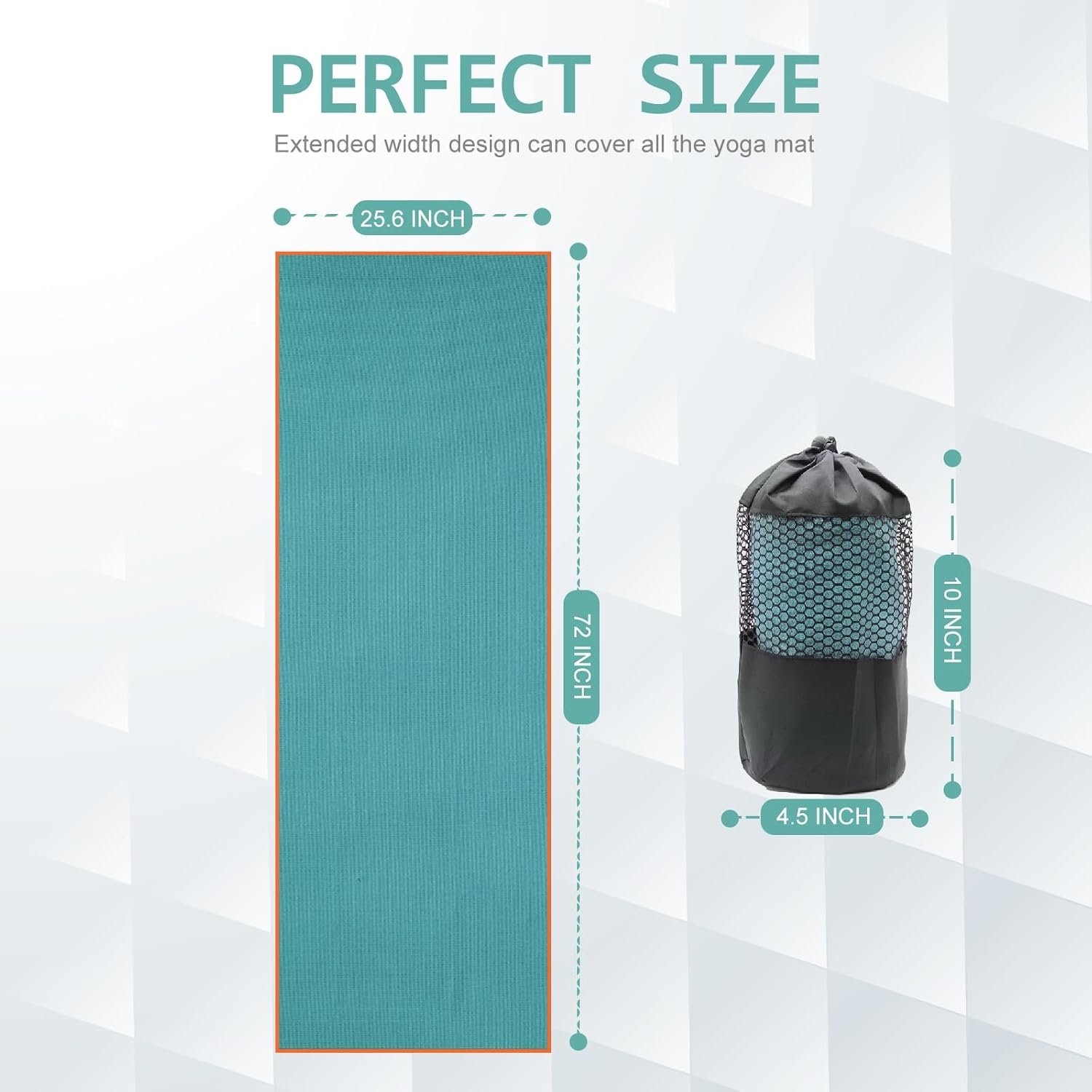 Eunzel Hot Yoga Towel Microfiber Non Slip Yoga Mat Towel - Image 4