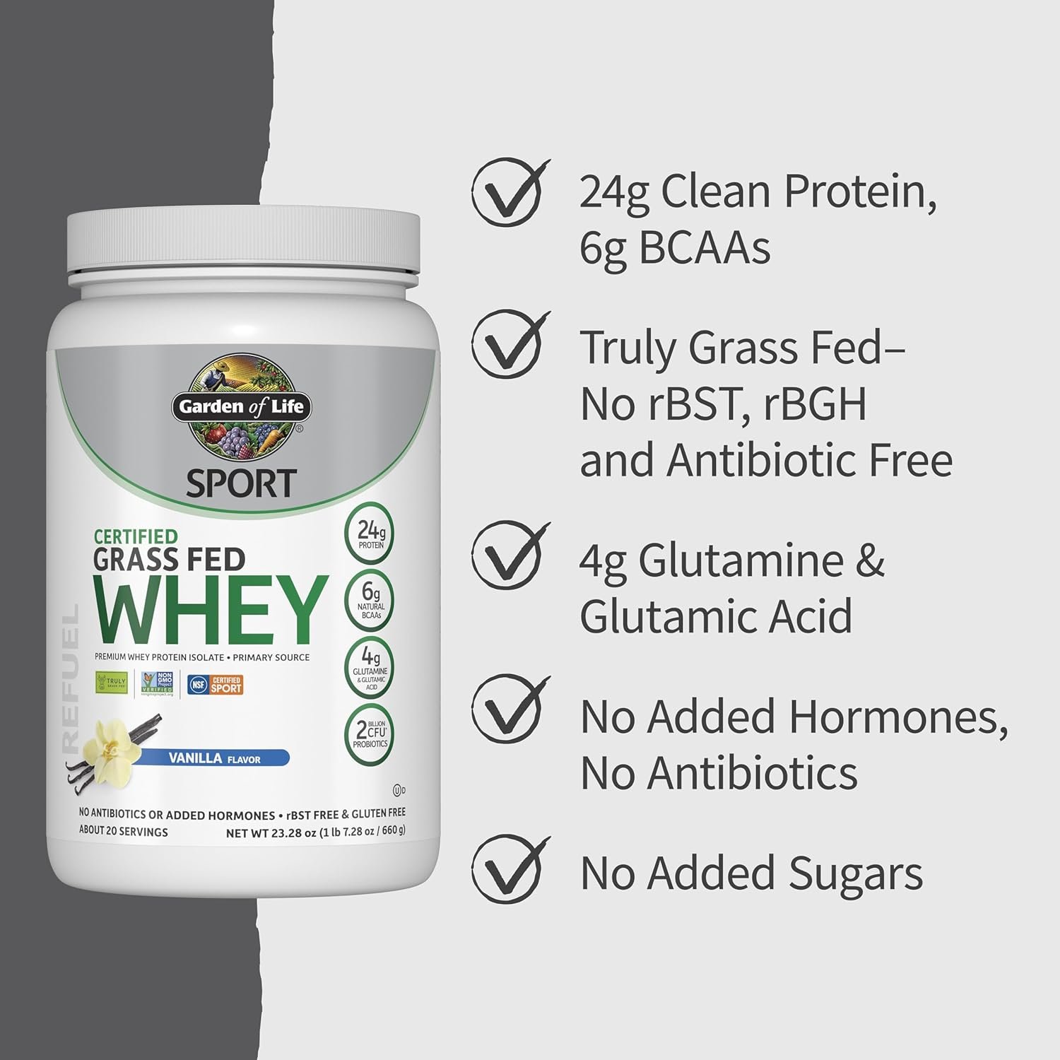 Garden of Life SPORT Whey Protein Powder Vanilla - Image 6