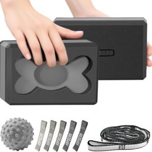 HAPBEAR Yoga Blocks 2 Pack - 9x6x3in 1