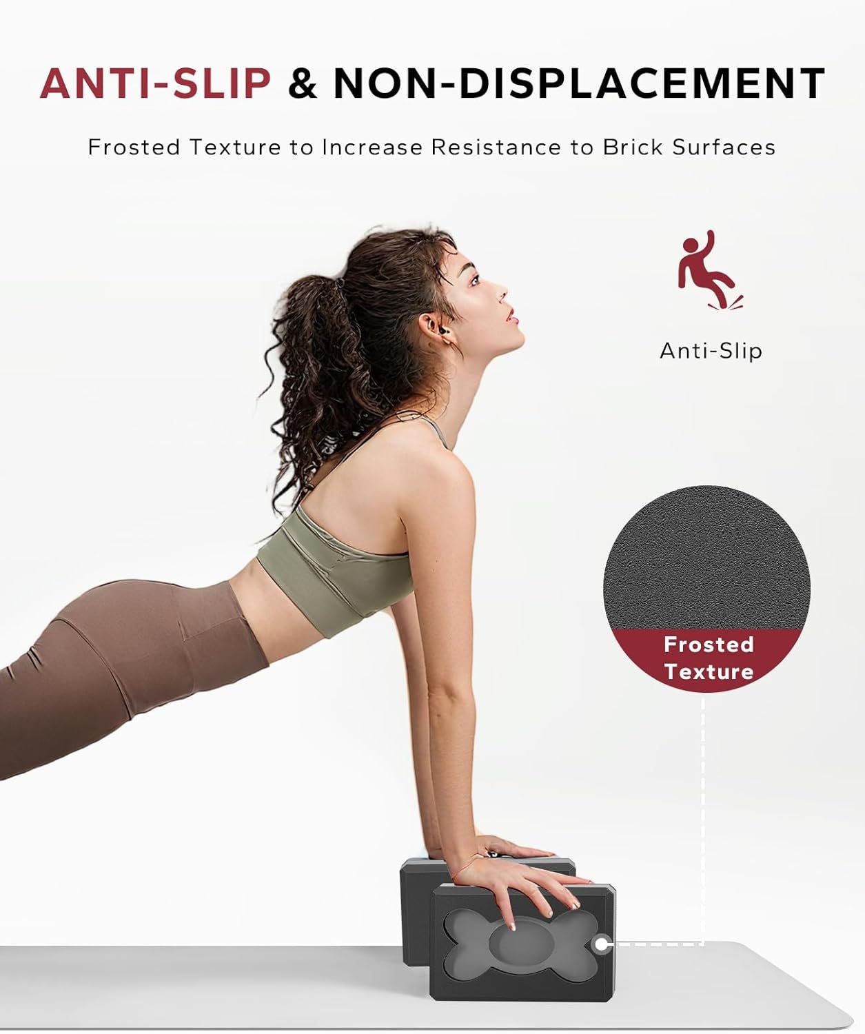 HAPBEAR Yoga Blocks 2 Pack - 9x6x3in - Image 6