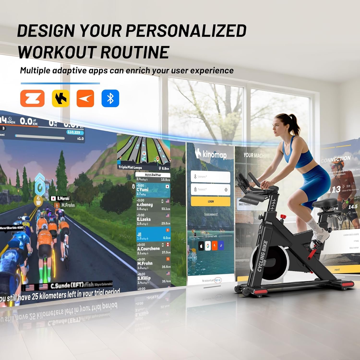 Indoor Exercise Bike Stationary Bike for Home Cardio - Image 7