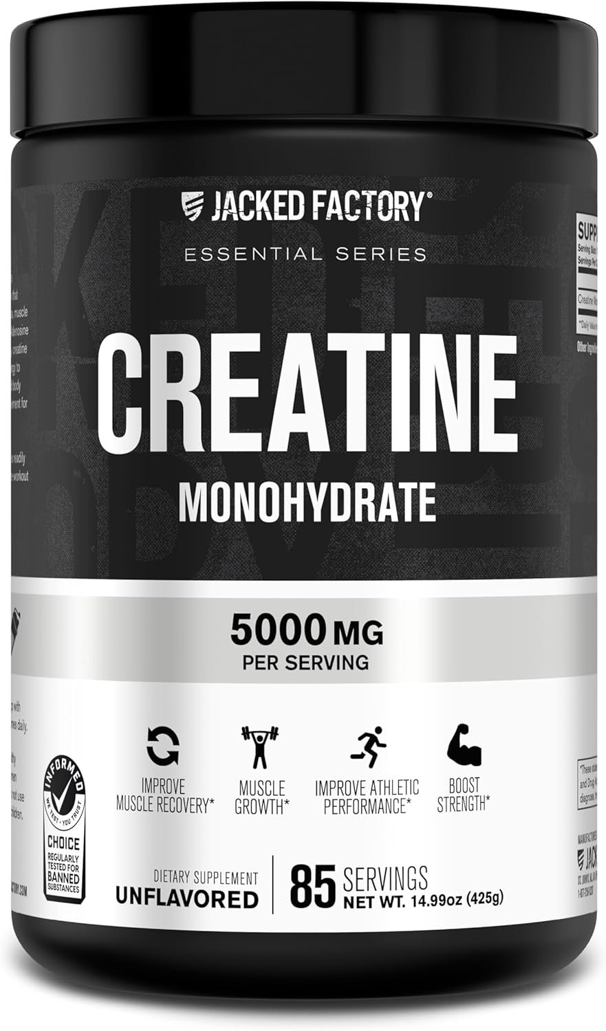 Jacked Factory Creatine Monohydrate Powder 425g 1