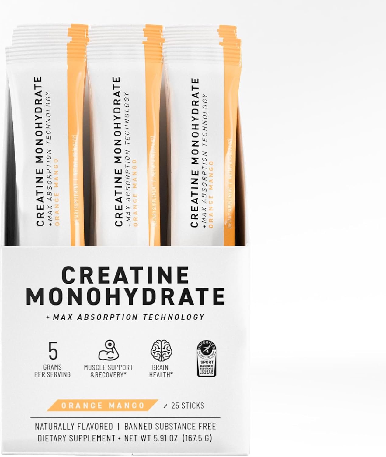 Kaged Creatine Monohydrate Micronized Powder Stick Packs