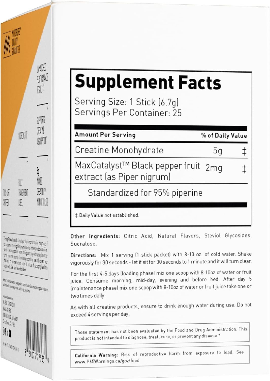 Kaged Creatine Monohydrate Micronized Powder Stick Packs - Image 10