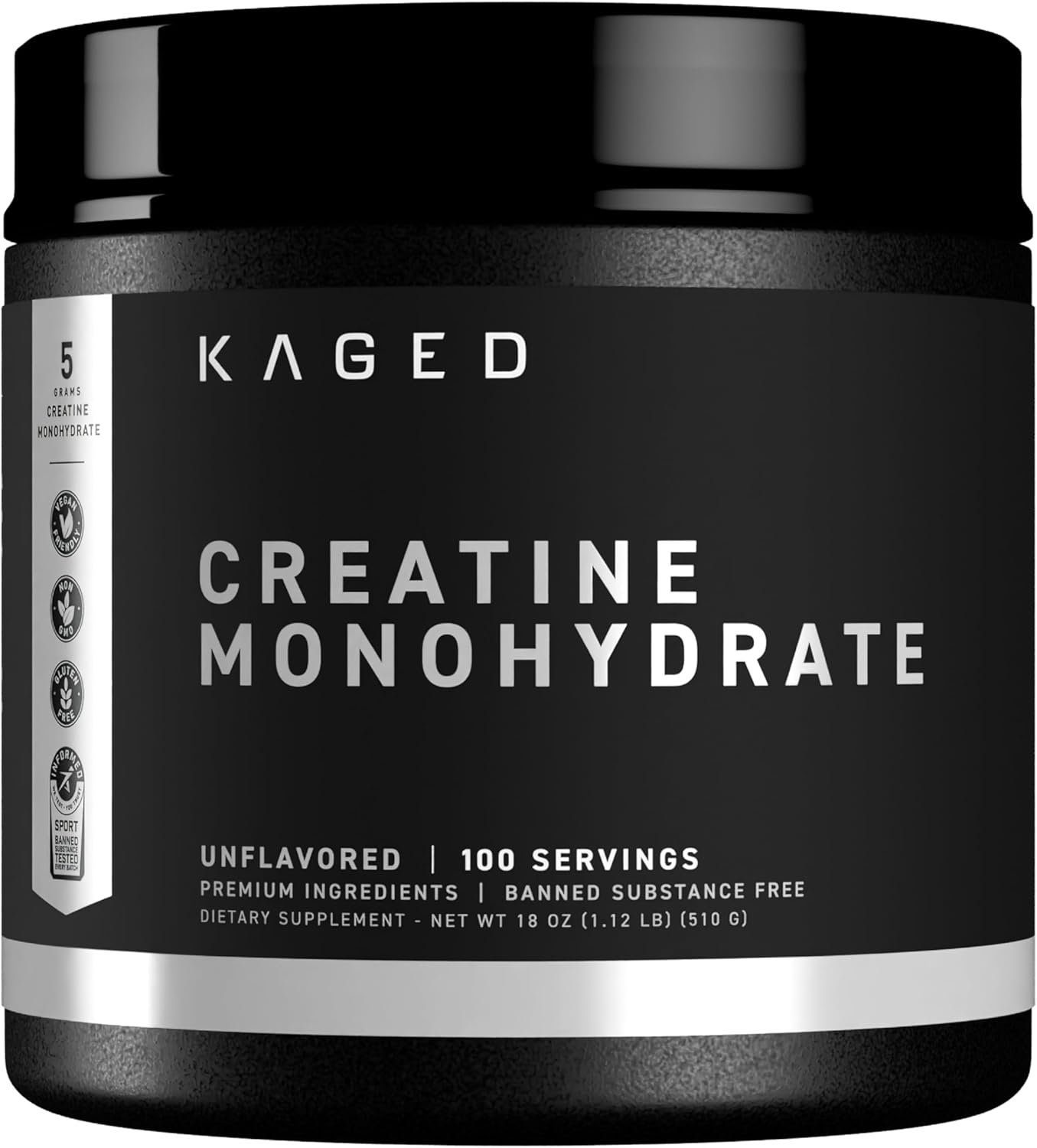 Kaged Creatine Monohydrate Micronized Powder Unflavored