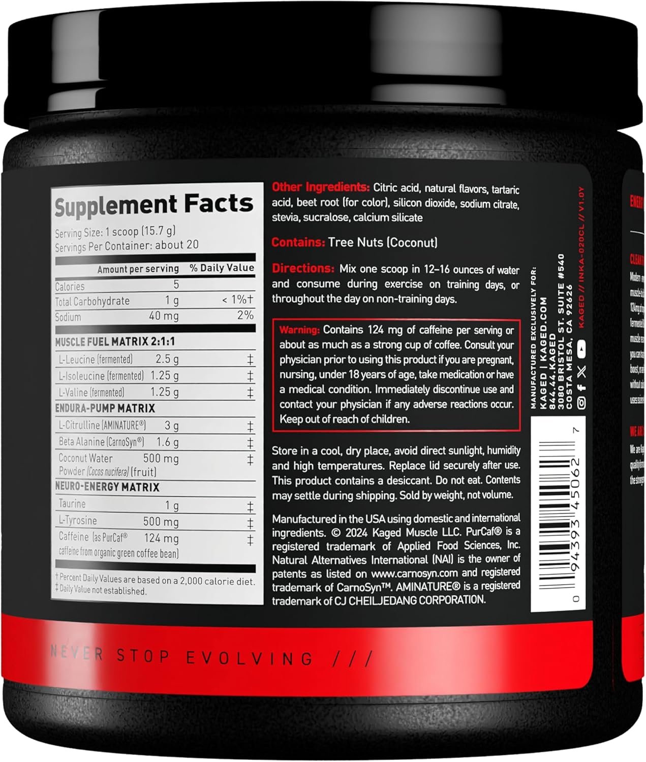 Kaged Intra-Workout Powder Cherry Lemonade - Image 10