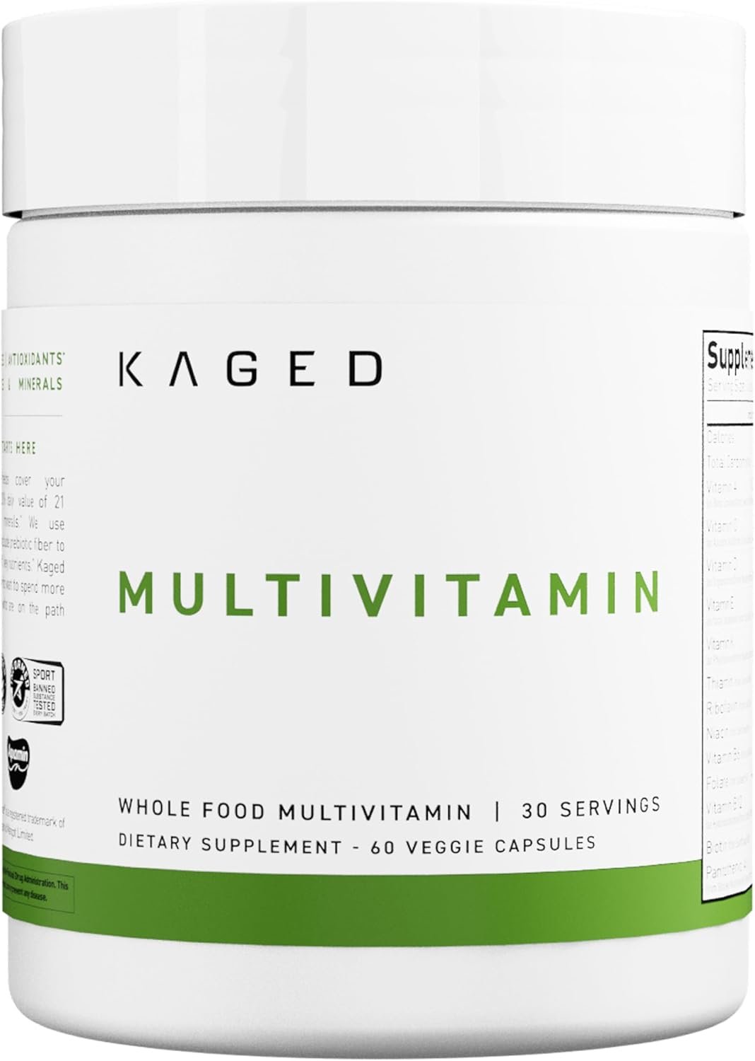 Kaged Multivitamin Capsules Unflavored
