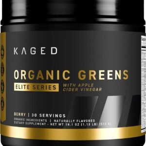 Kaged Organic Greens Elite Superfood and Greens Powder with Apple Cider Vinegar