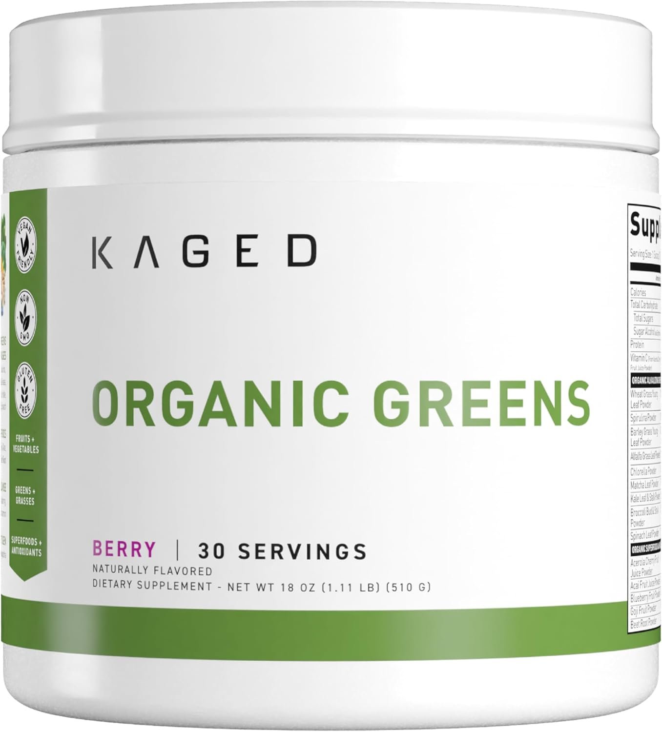 Kaged Organic Greens Superfood Powder