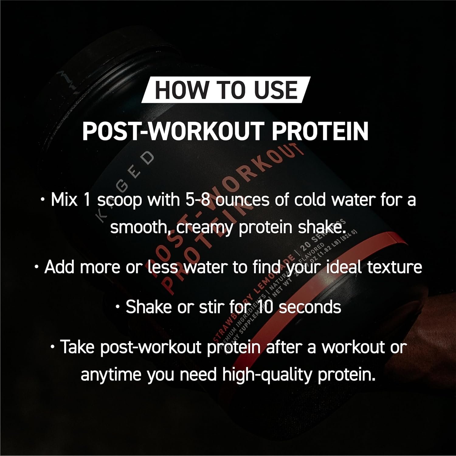 Kaged Post Workout Protein Powder Orange Cream - Image 9