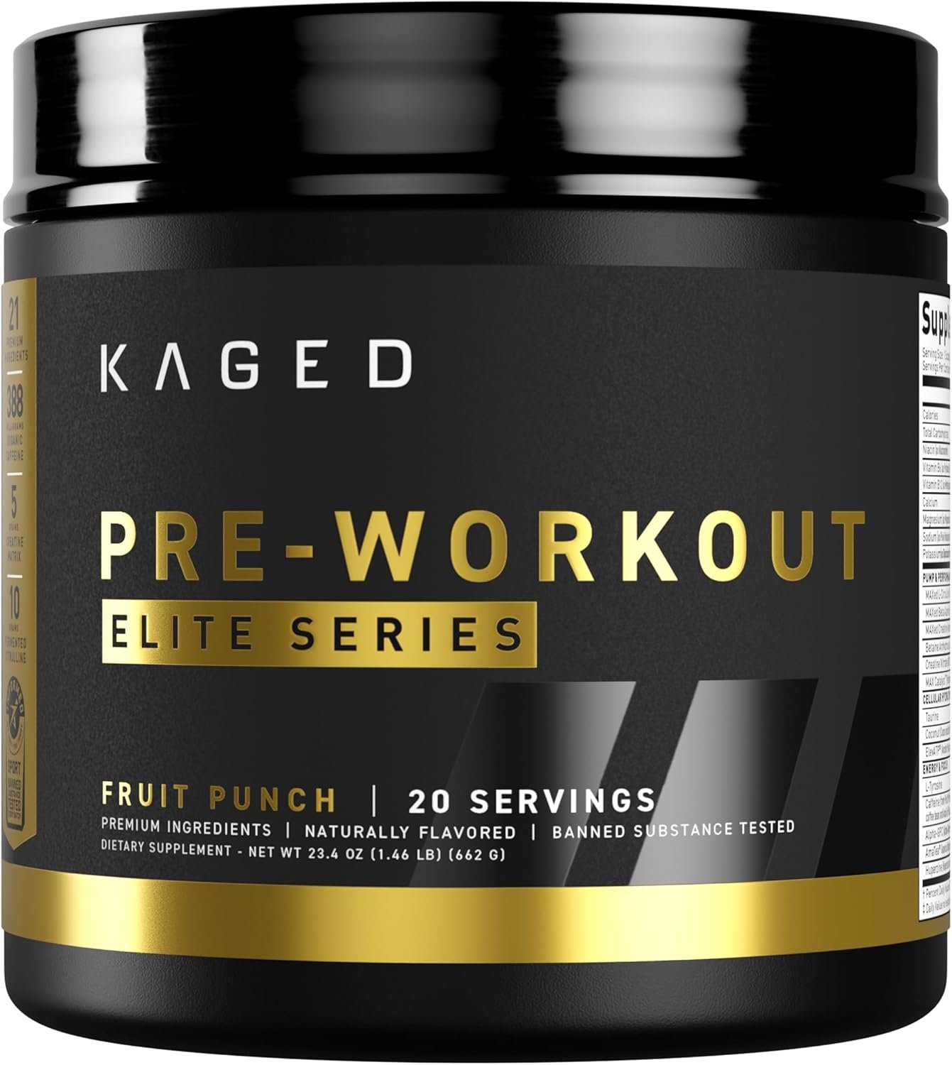 Kaged Pre Workout Elite Powder Fruit Punch