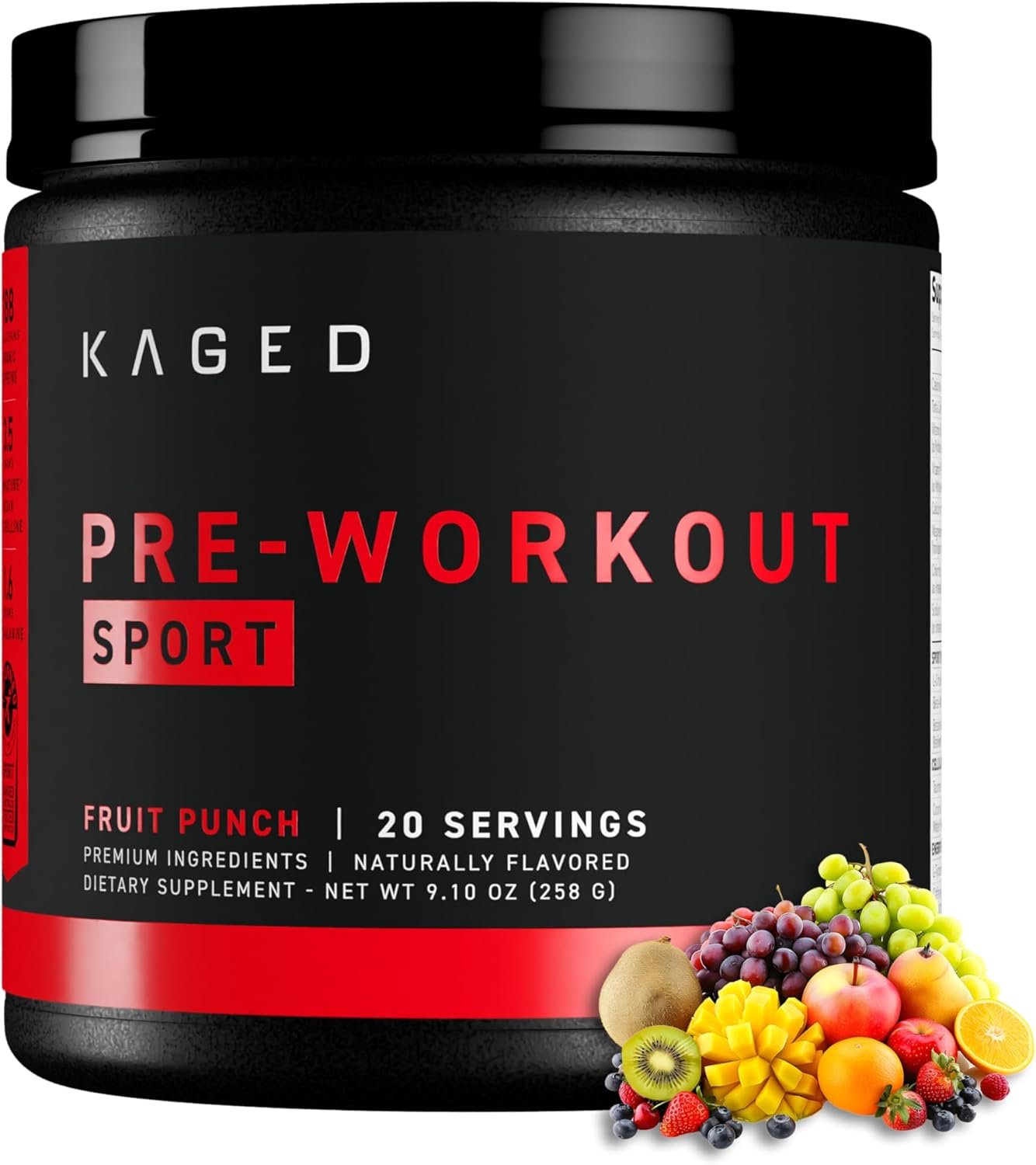 Kaged Sport Pre Workout Powder Fruit Punch