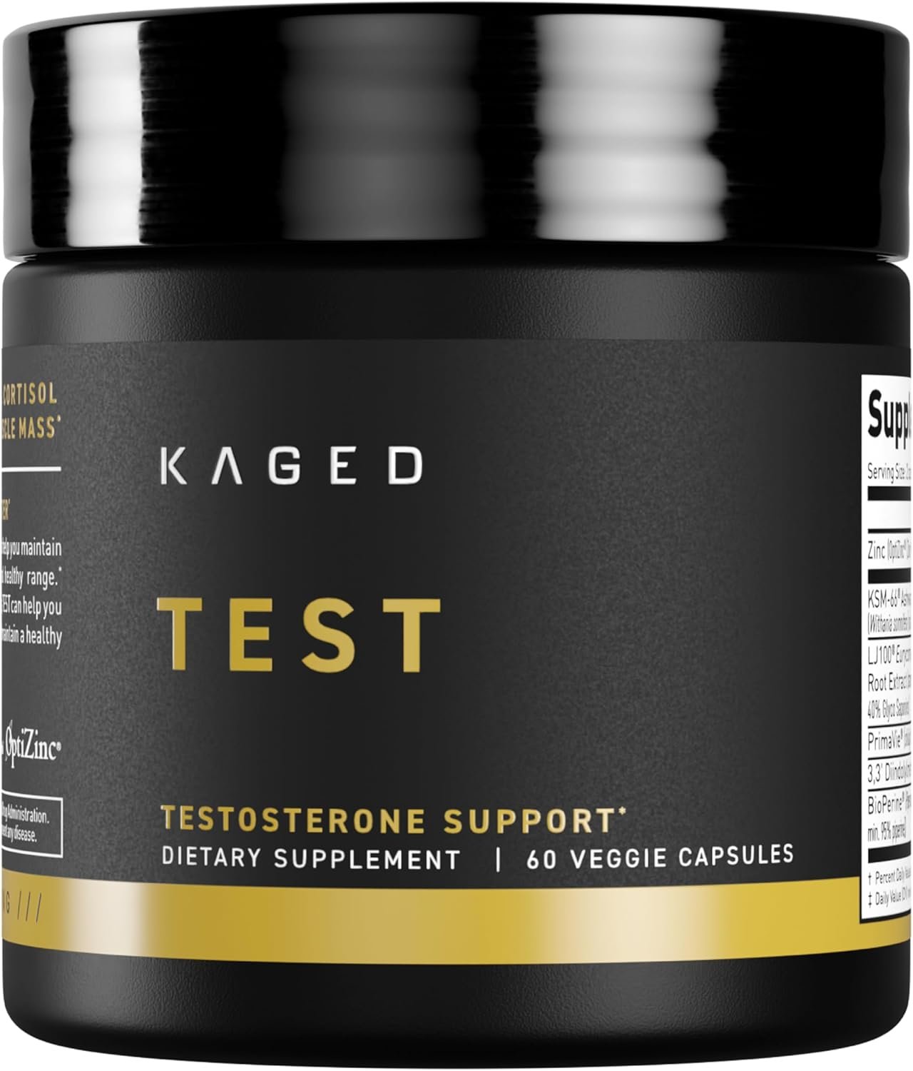 Kaged Test Capsules Unflavored Testosterone Booster Ferodrox