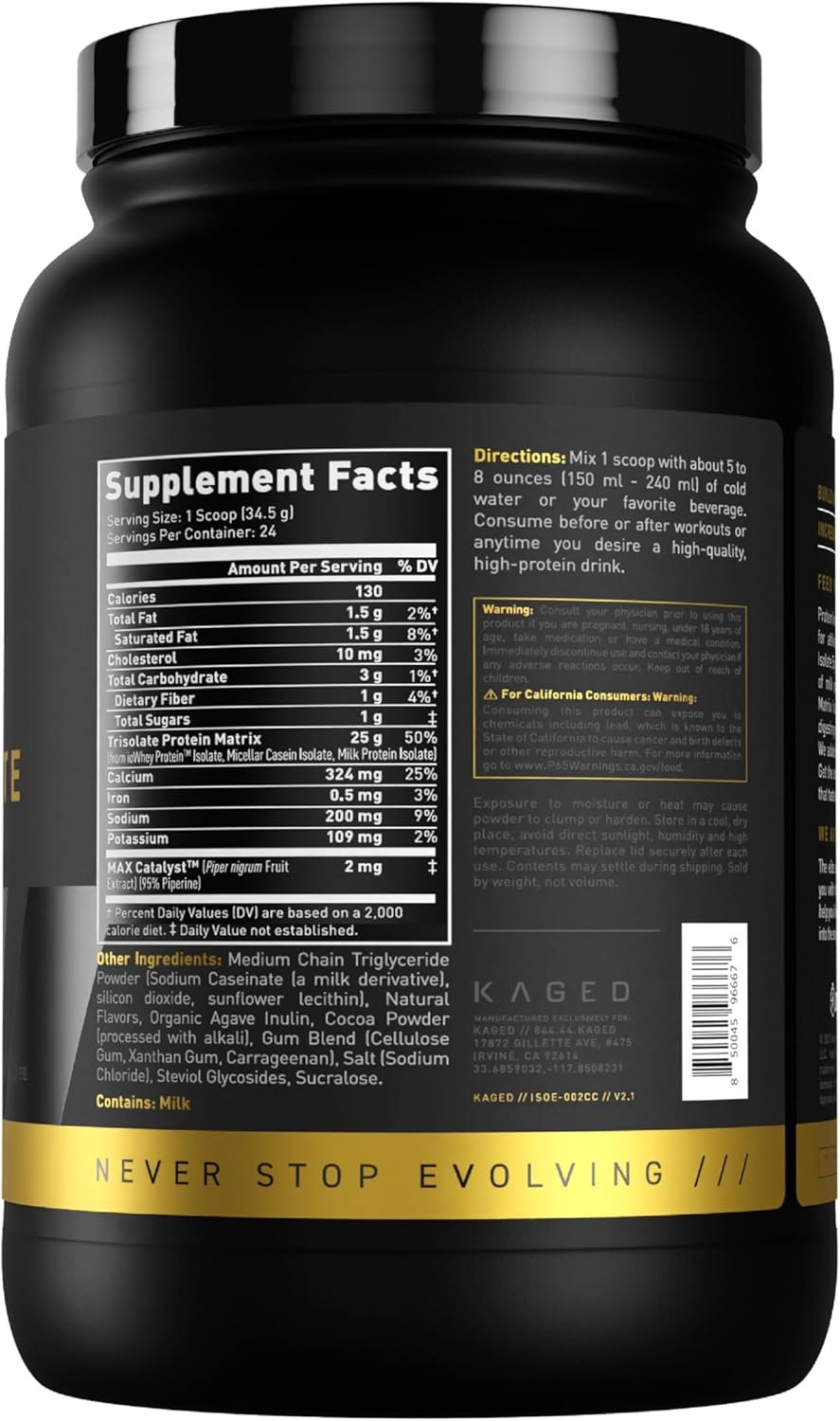 Kaged Whey Protein Isolate Elite Powder - Image 11