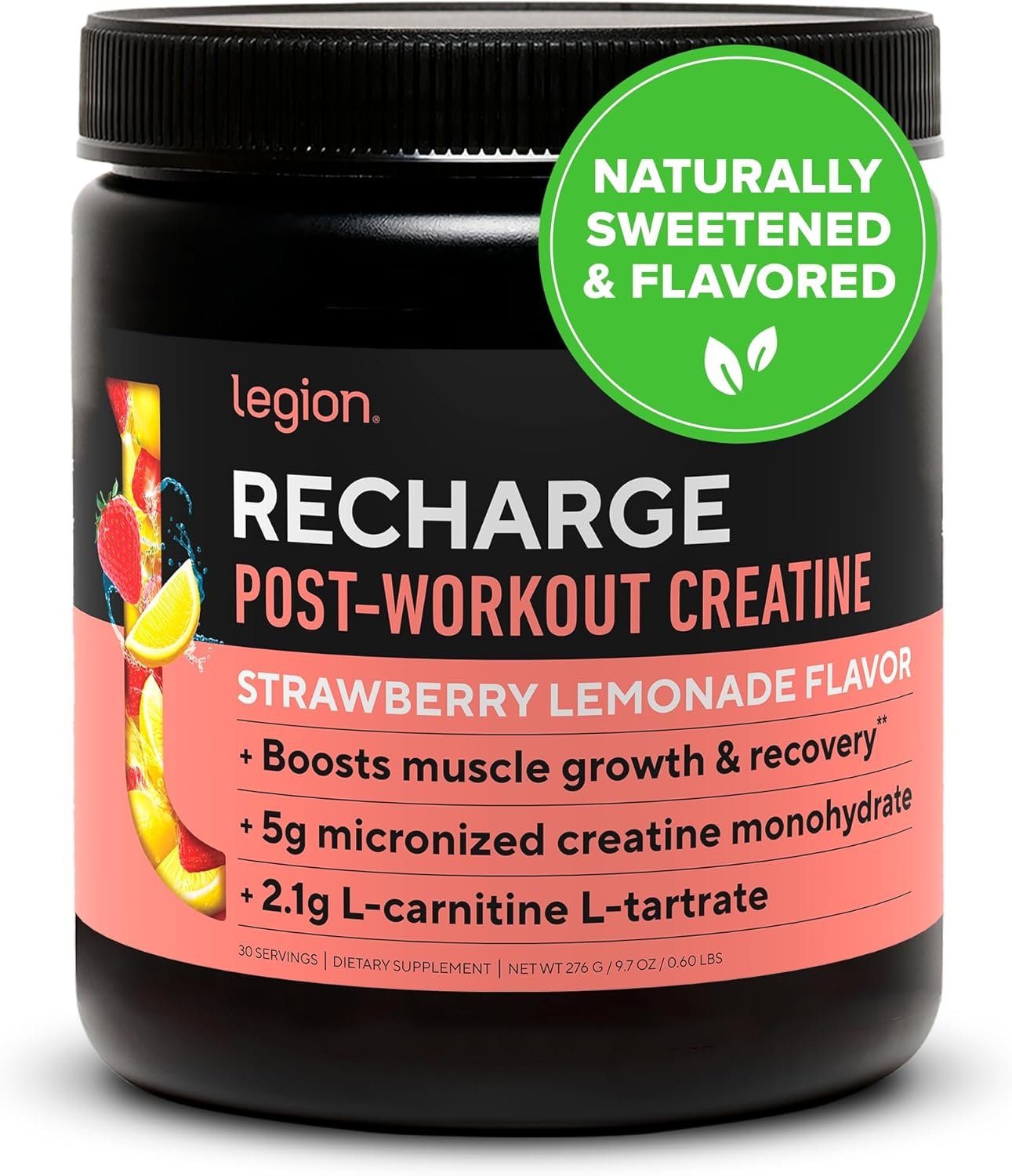 LEGION Recharge Post Workout Drink Strawberry Lemonade