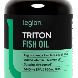 LEGION Triton Fish Oil Capsules Triple Strength Omega 3