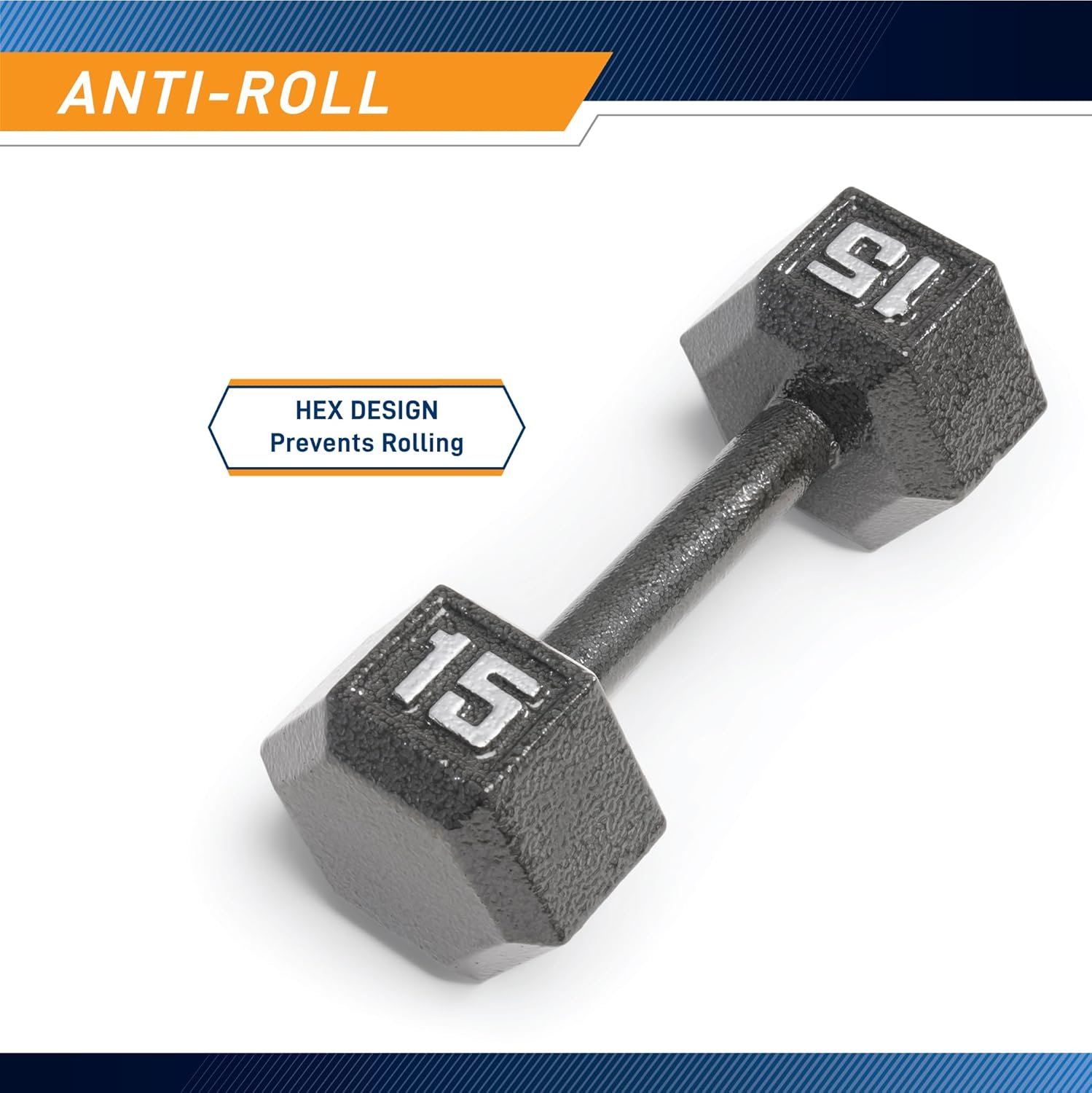 Marcy Cast Iron Hex Dumbbells - Image 4