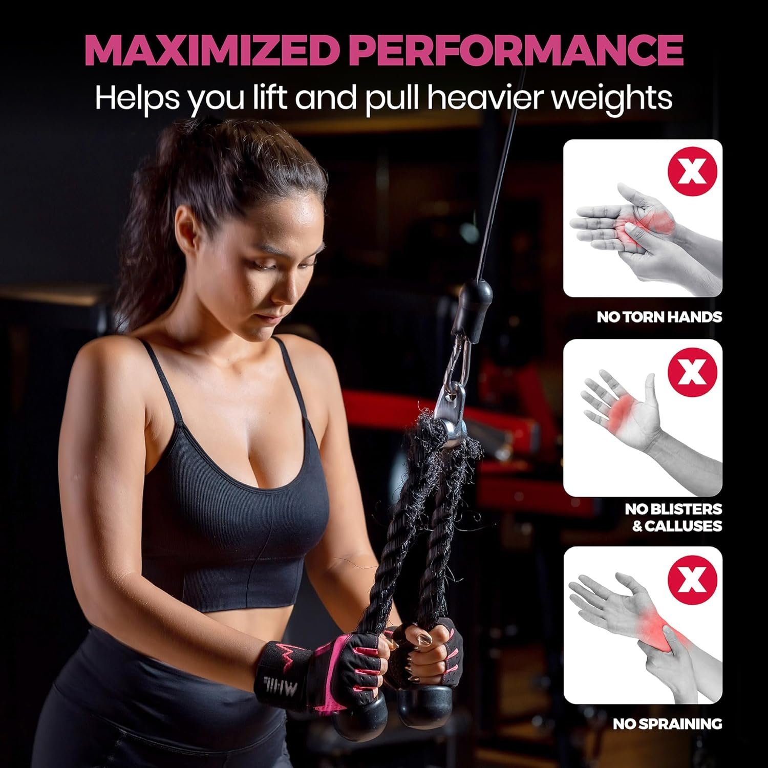 MhIL Workout Gloves for Women - Image 5