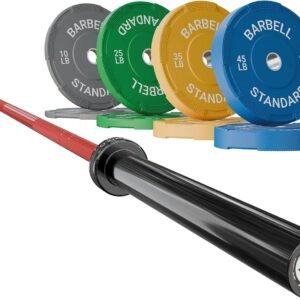 Mikolo 7ft Olympic Barbell Barbell for Weightlifting and Powerlifting 45lb