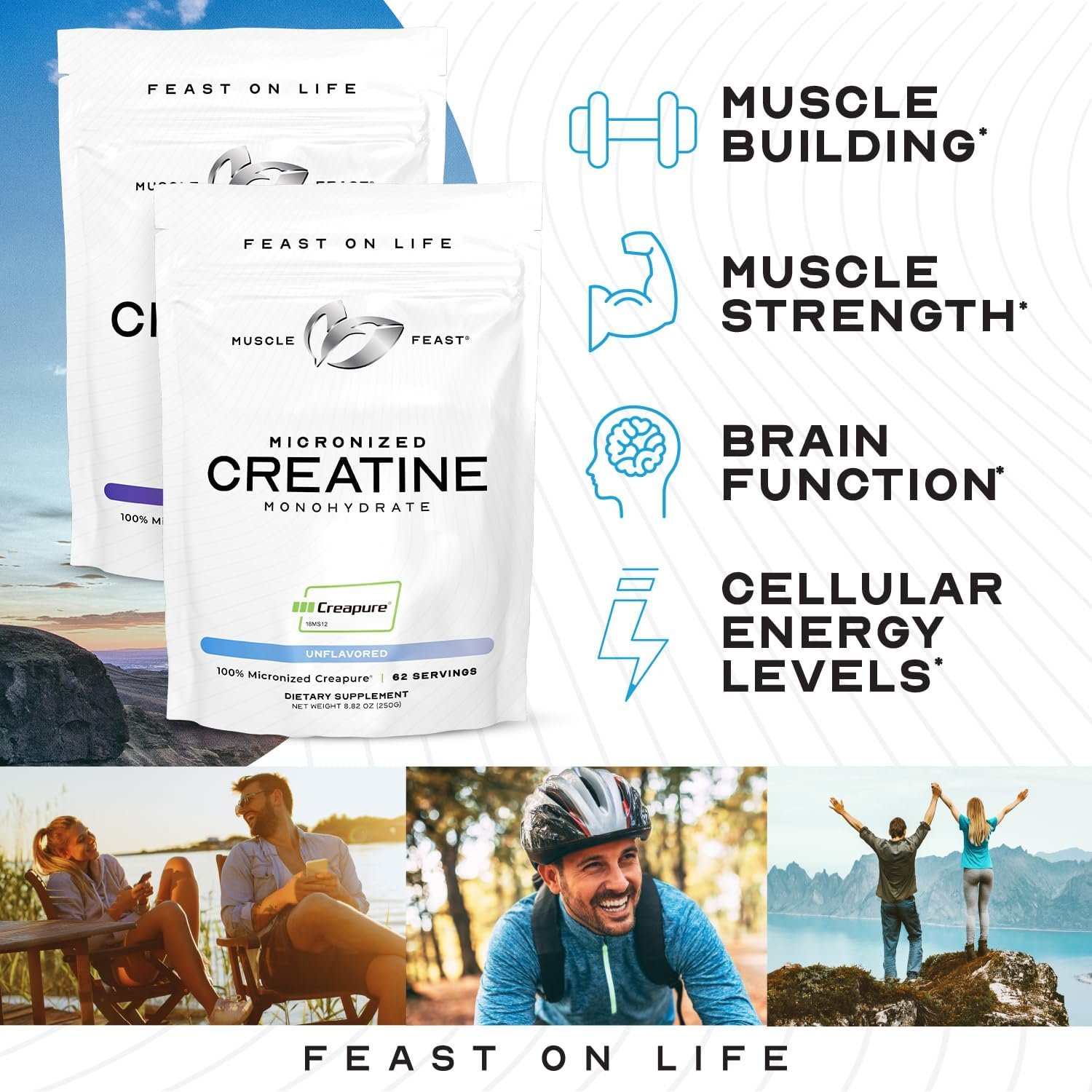 Muscle Feast Creapure Micronized Creatine Monohydrate Powder - Image 6