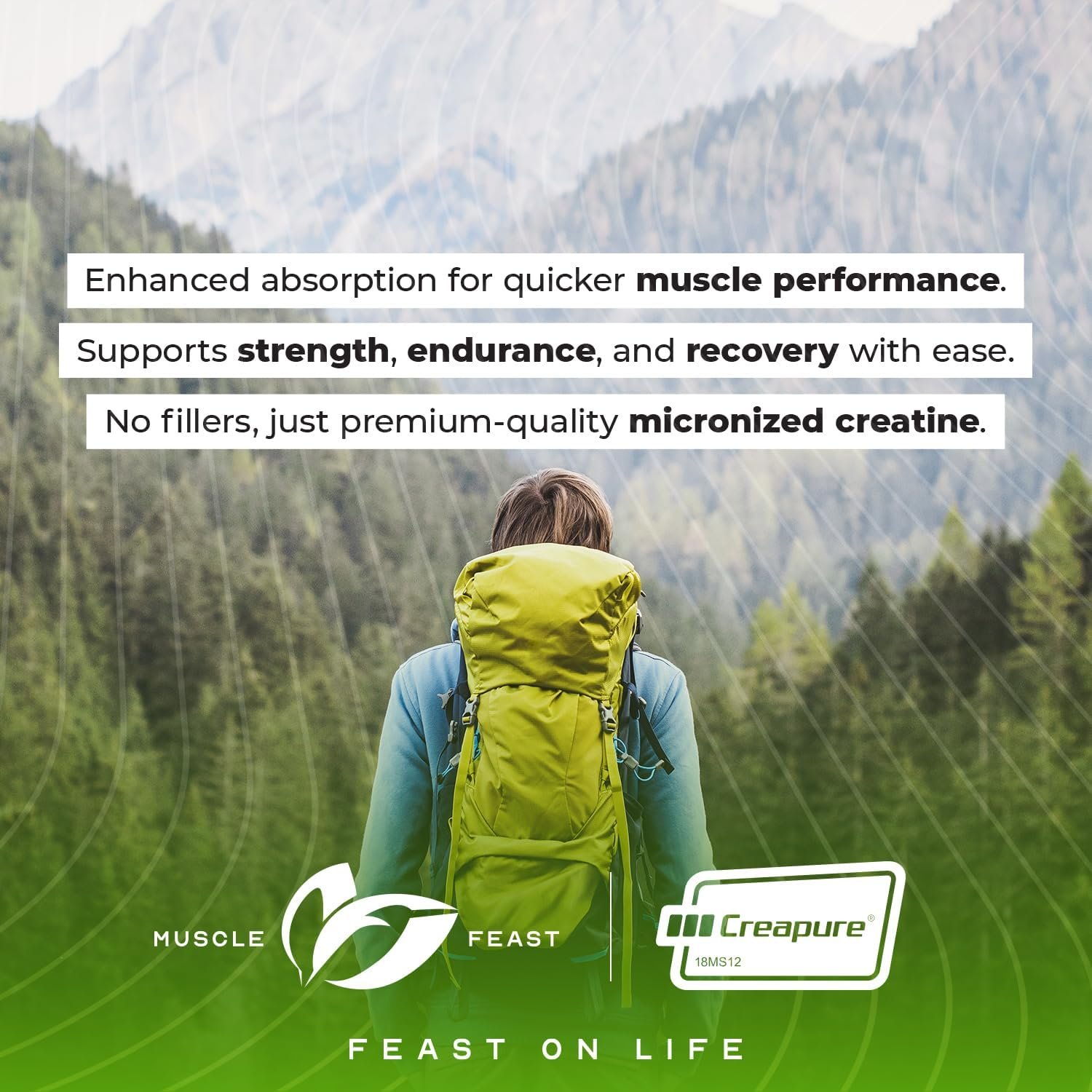 Muscle Feast Creapure Micronized Creatine Monohydrate Powder - Image 7