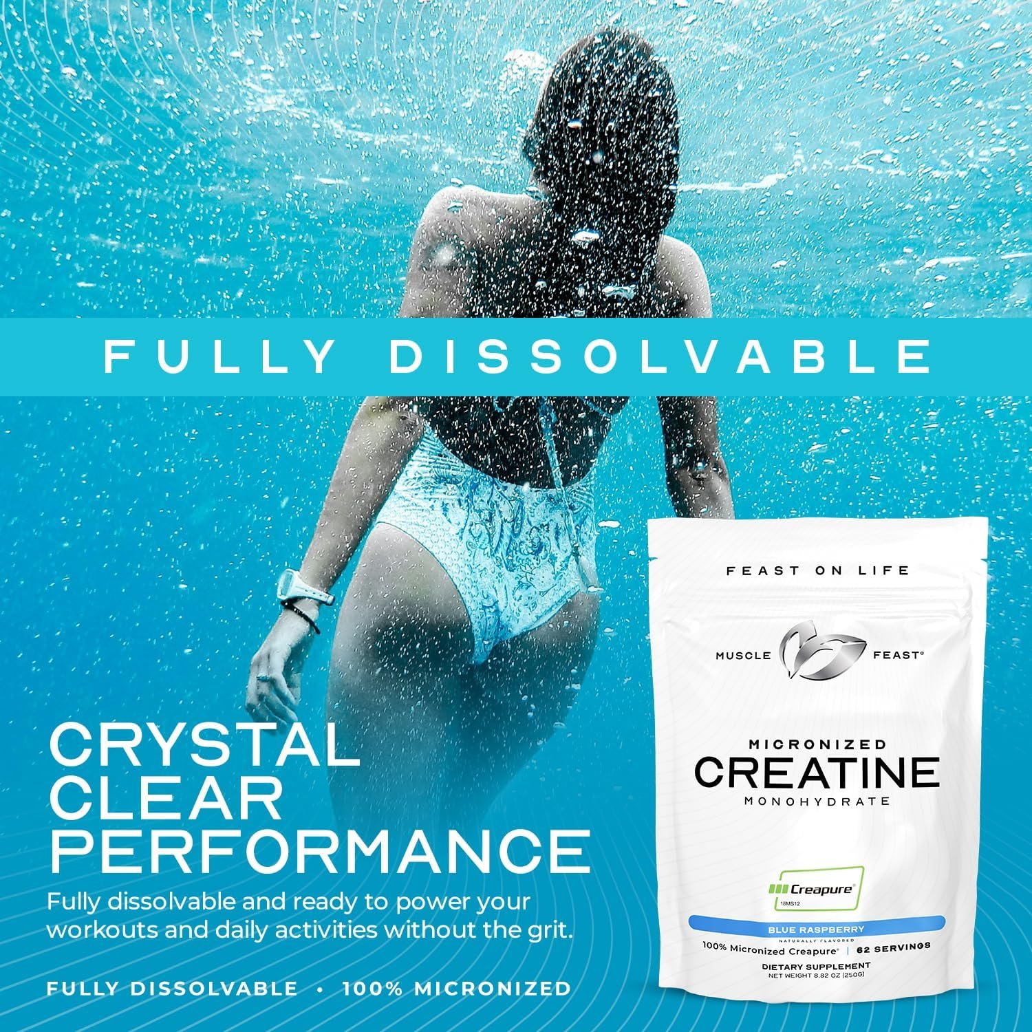 Muscle Feast Creapure Micronized Creatine Monohydrate Powder - Image 9