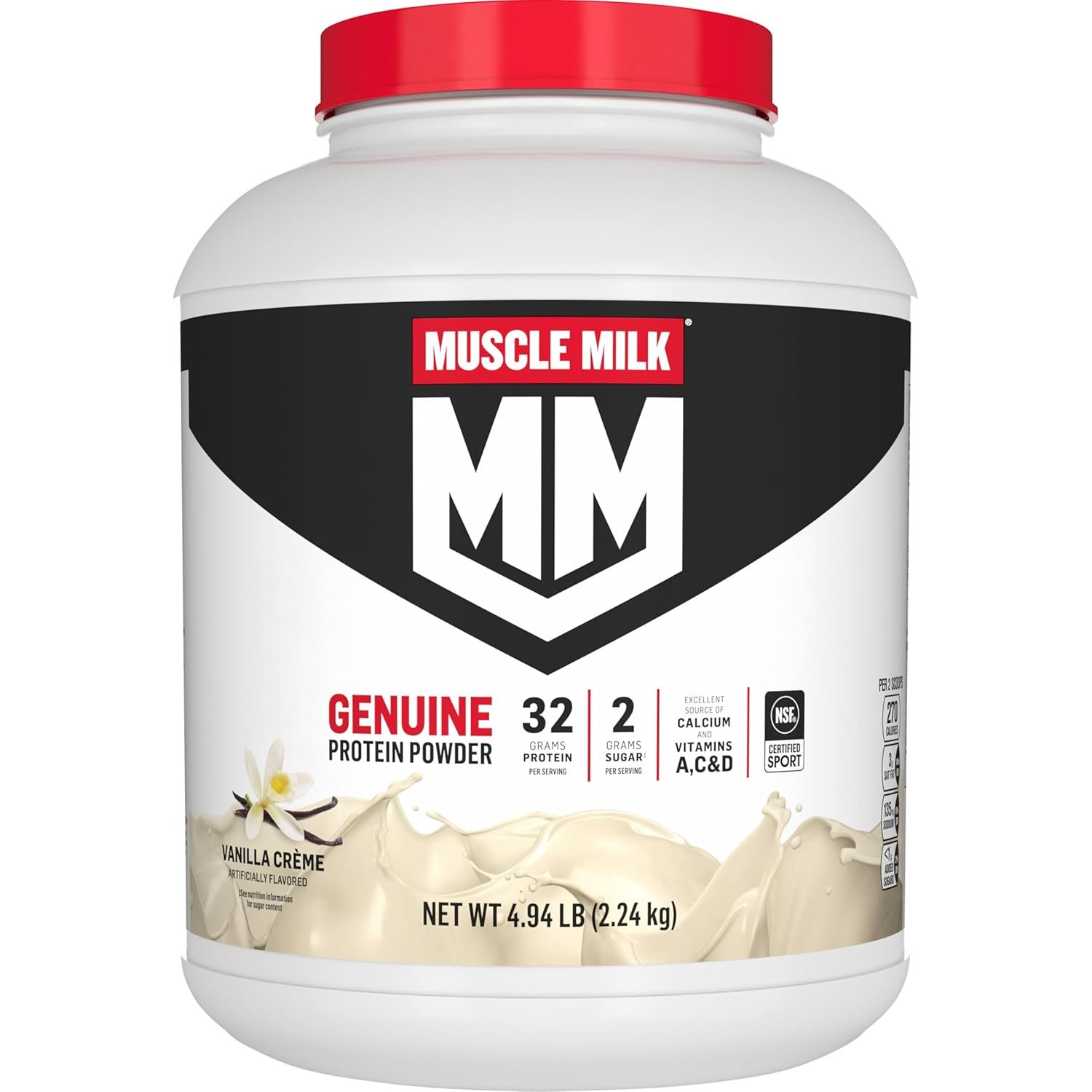 Muscle Milk Genuine Protein Powder Vanilla Creme