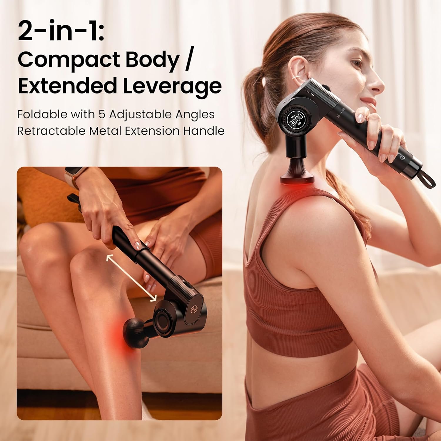 NAPRE Massage Gun with Heat Deep Tissue Handheld - Image 3