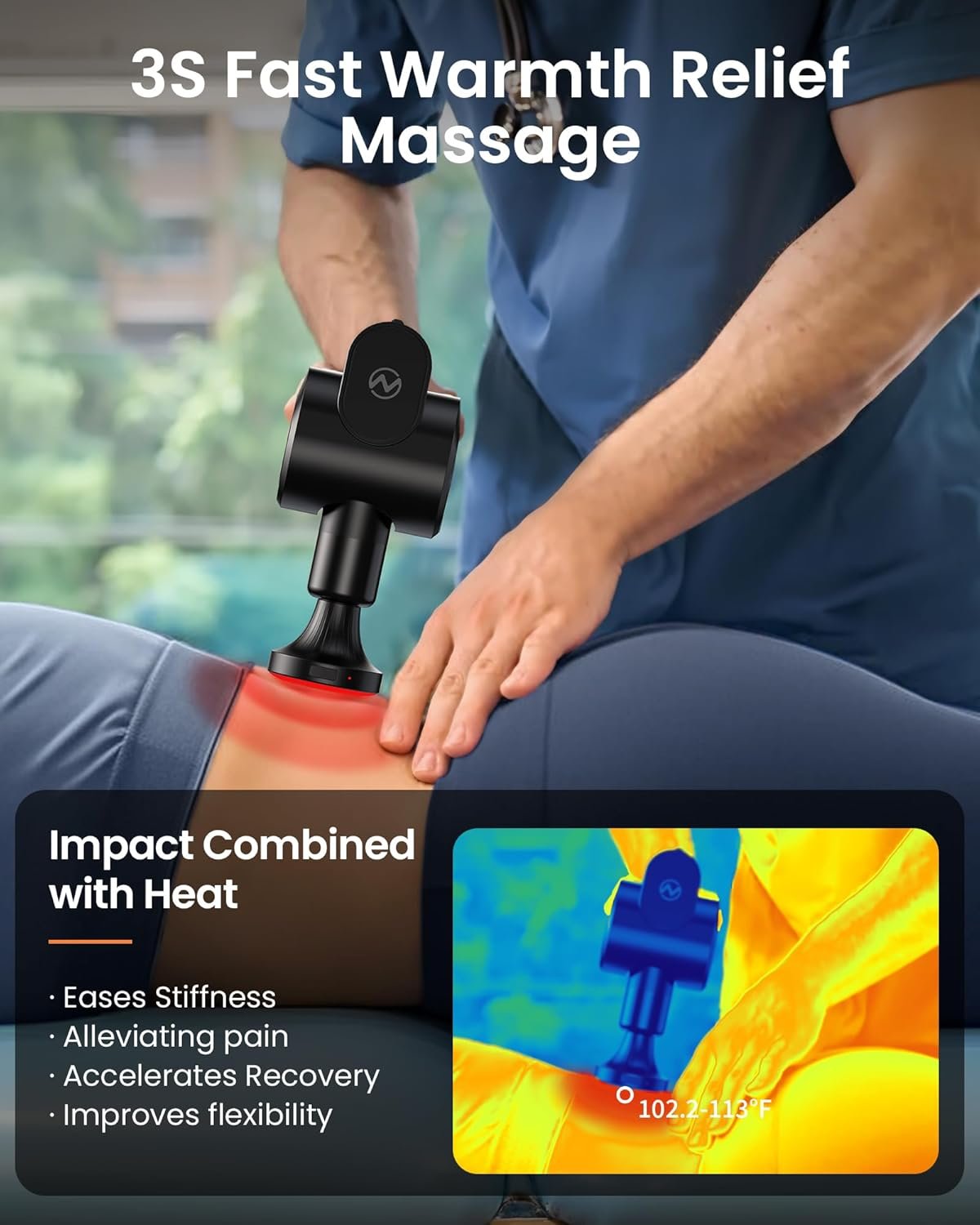 NAPRE Massage Gun with Heat Deep Tissue Handheld - Image 5