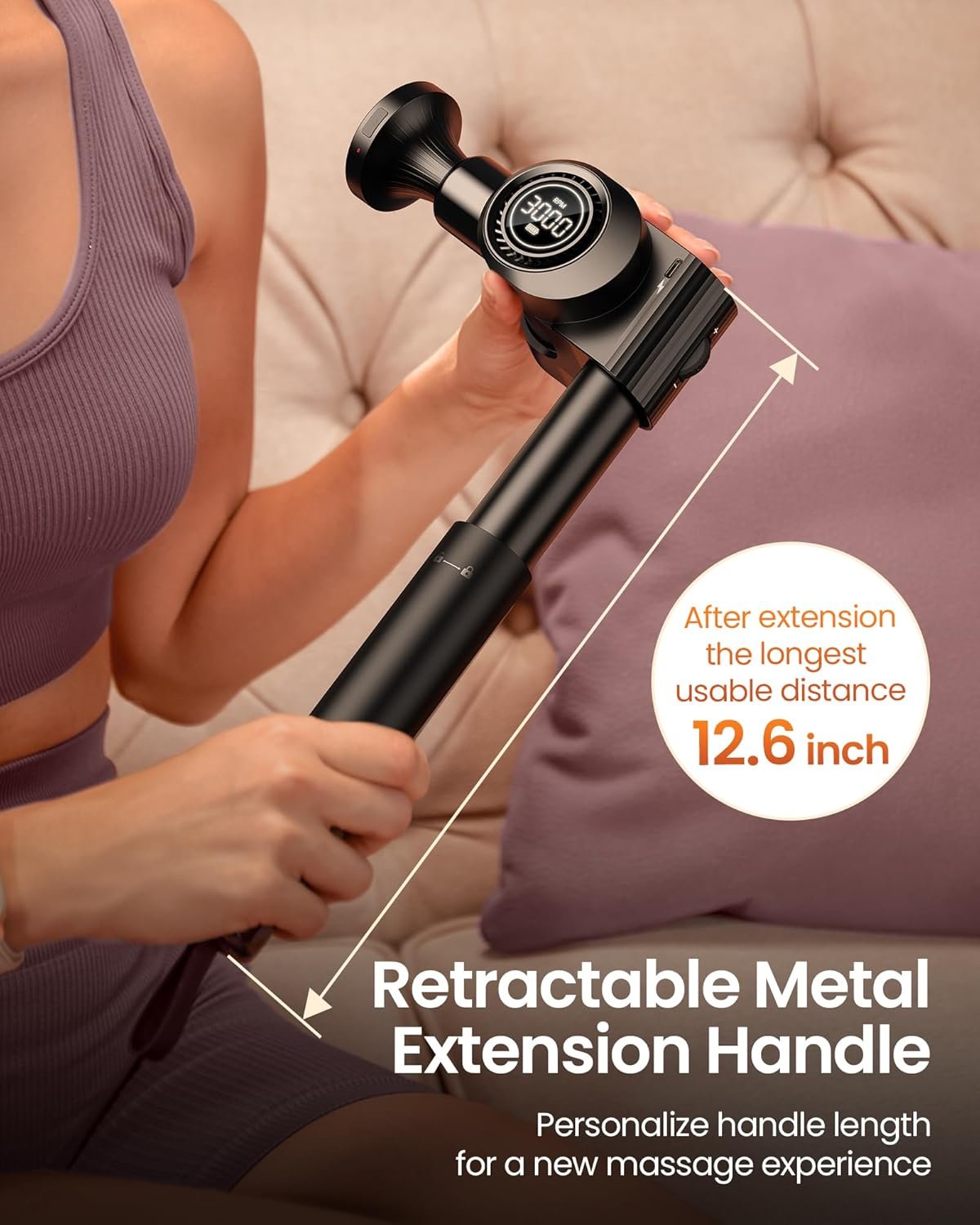 NAPRE Massage Gun with Heat Deep Tissue Handheld - Image 8